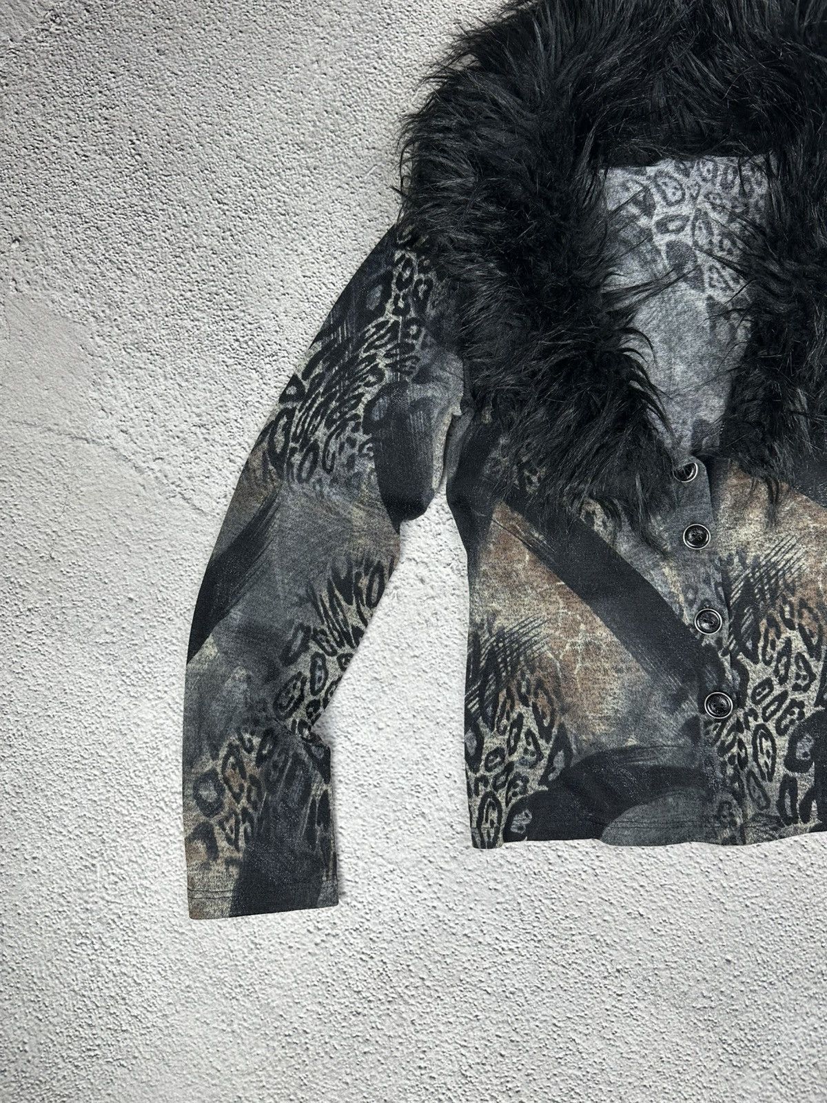 Japanese Brand Crazy Junya Watanabe Style Japan LGB Fur Fuzzy Opium Y2K Size S / US 4 / IT 40 - 3 Thumbnail