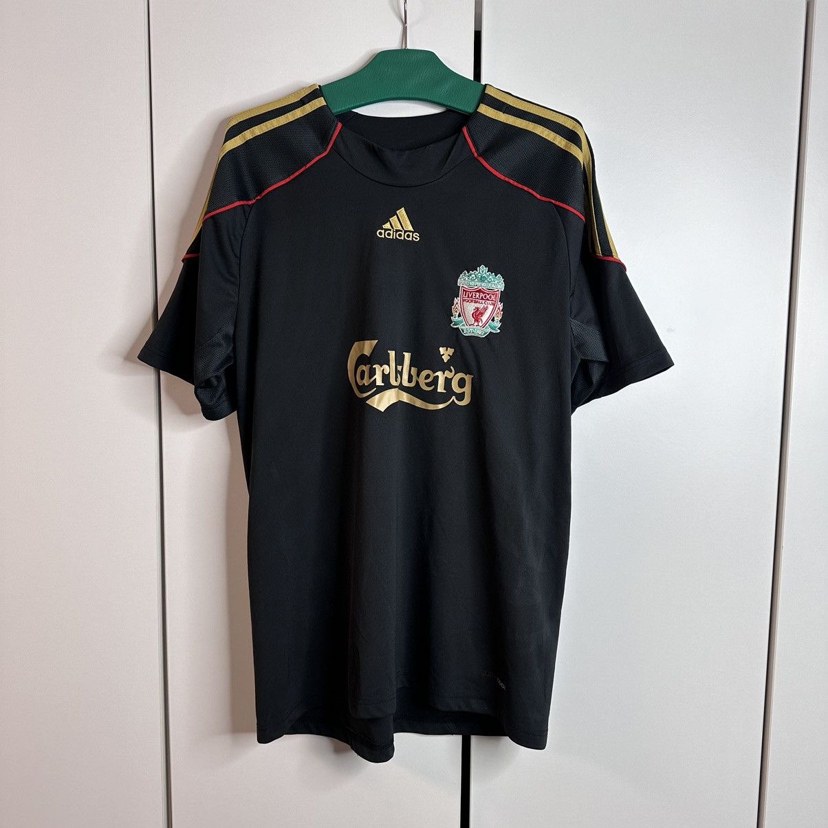 Adidas Liverpool 2009 2010 Jersey T-shirt Carlsberg Size US XL / EU 56 / 4 - 1 Thumbnail