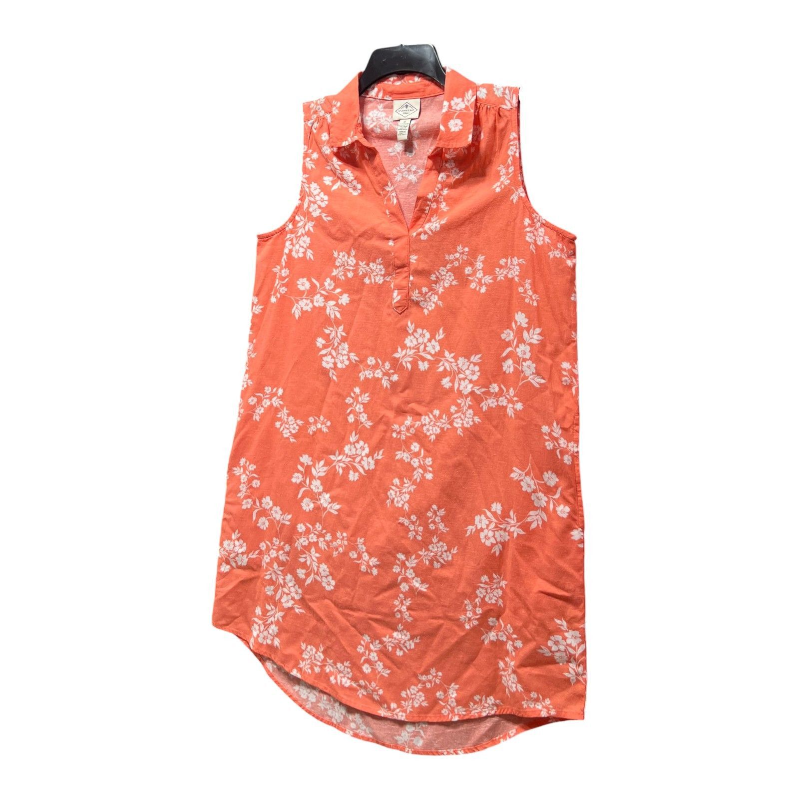 Other ST. John's Bay - Women's Loose Sleeveless Dress - Orange Flo Size M / US 6-8 / IT 42-44 - 14 Thumbnail