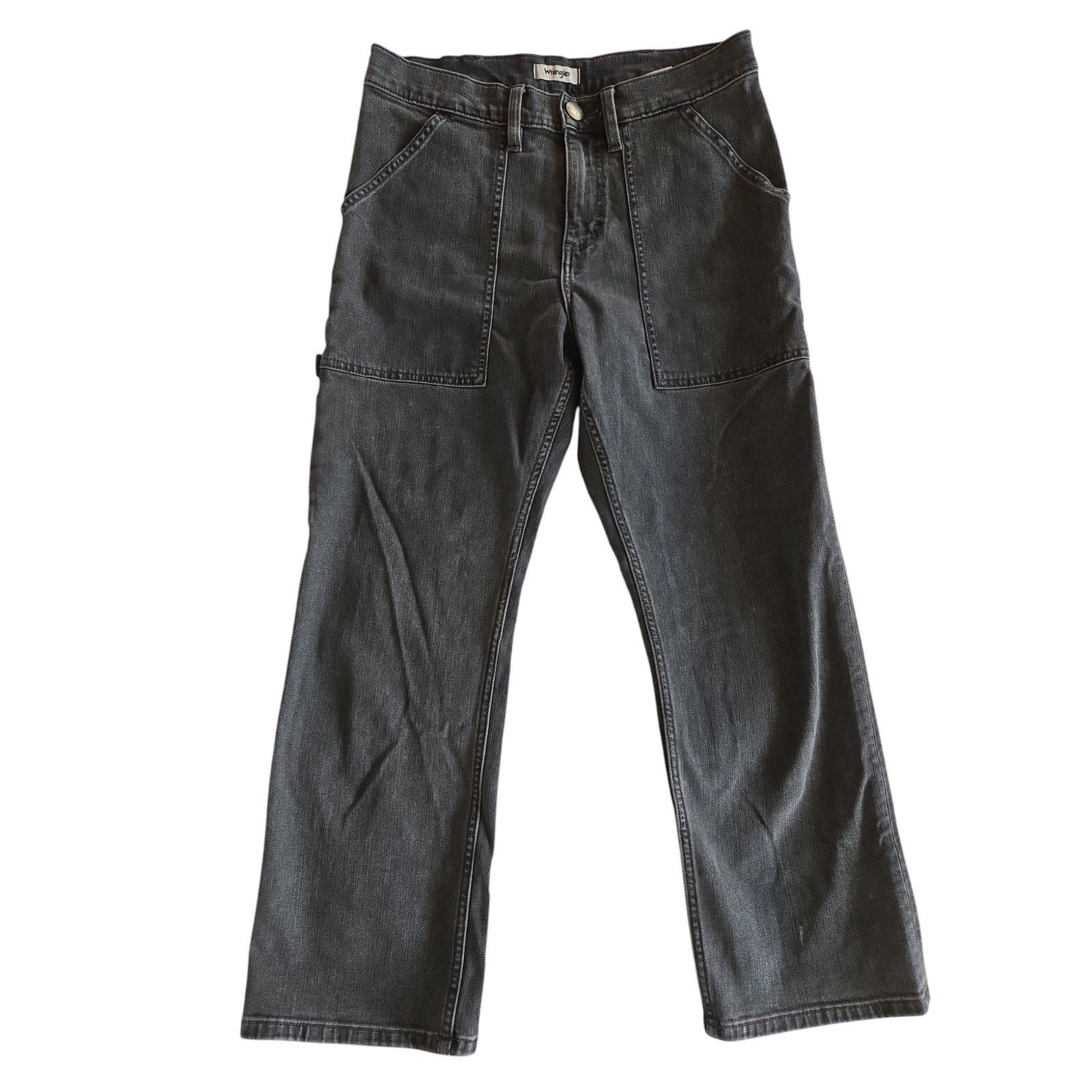 Wrangler Wrangler | High Rise-Crop- Straight-Carpenter Jeans| 27x27 Size 27" / US 4 / IT 40 - 2 Thumbnail
