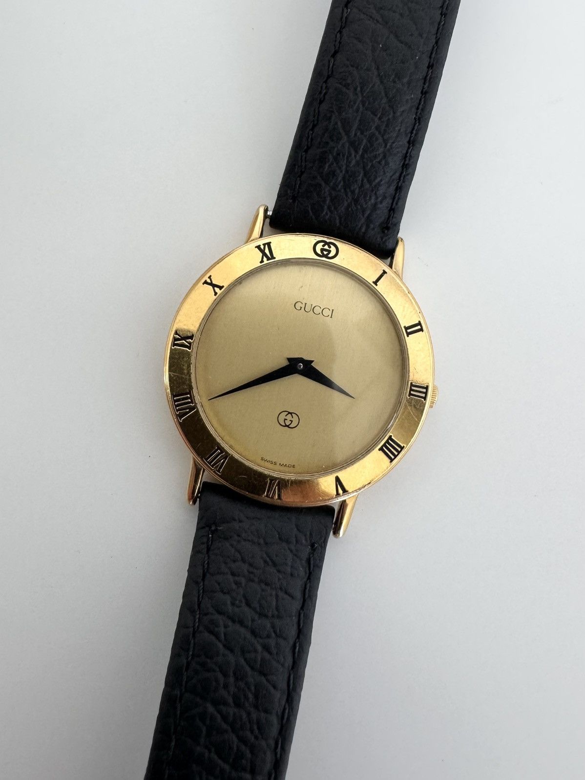 Gucci ★0% TAX★ GUCCI 18K GOLD PLATED ART DECO 3000M WATCH 90S Size ONE SIZE - 1 Thumbnail