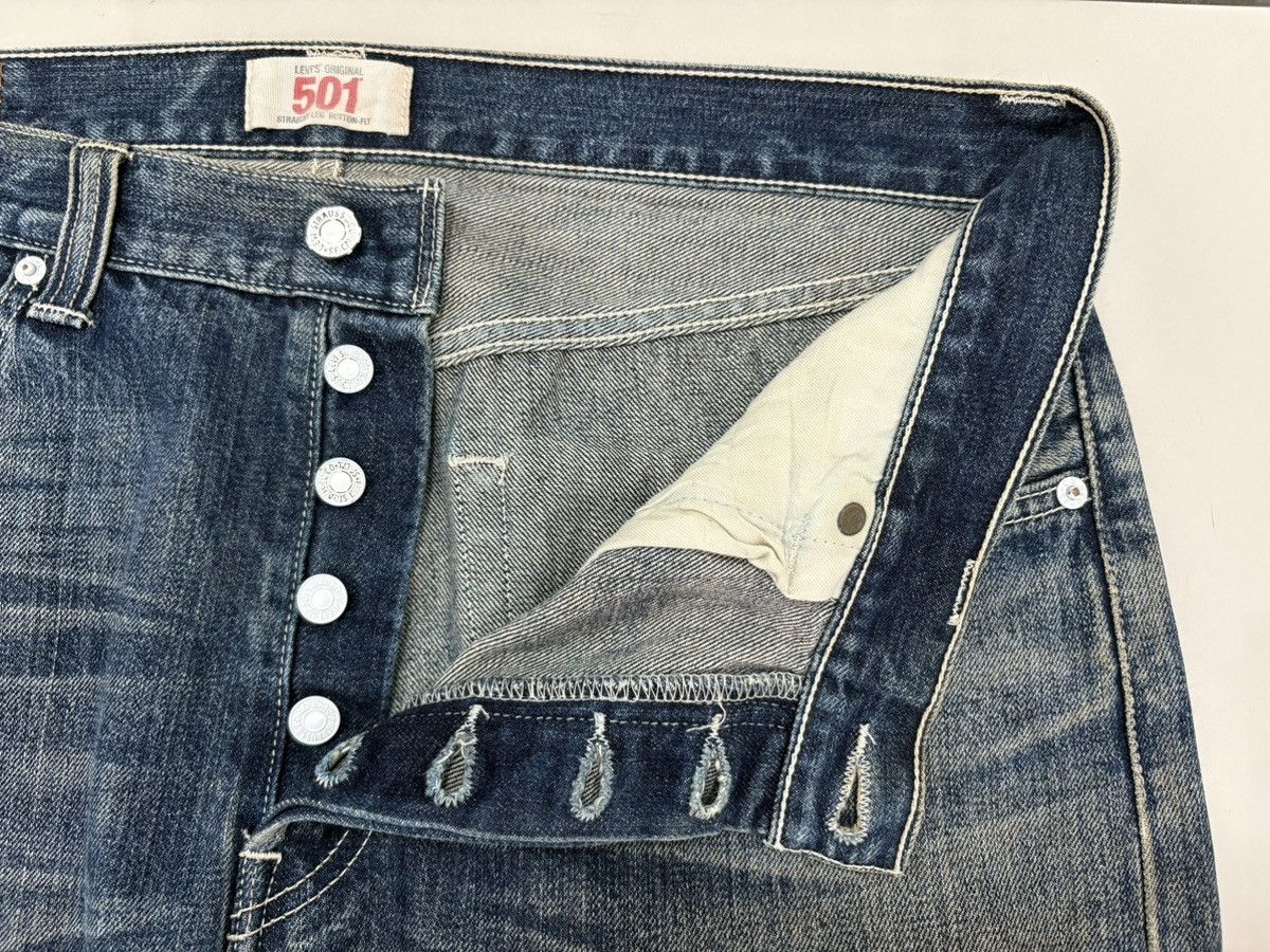 Levi's Levi's 501 Heavily Distressed Jeans Denim Size US 35 - 12 Thumbnail