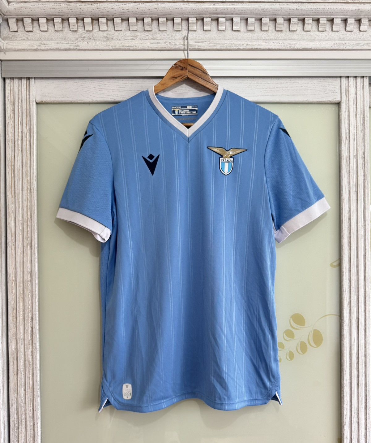 Lazio 2021-2022 Home Soccer Jersey Football Kit Shirt