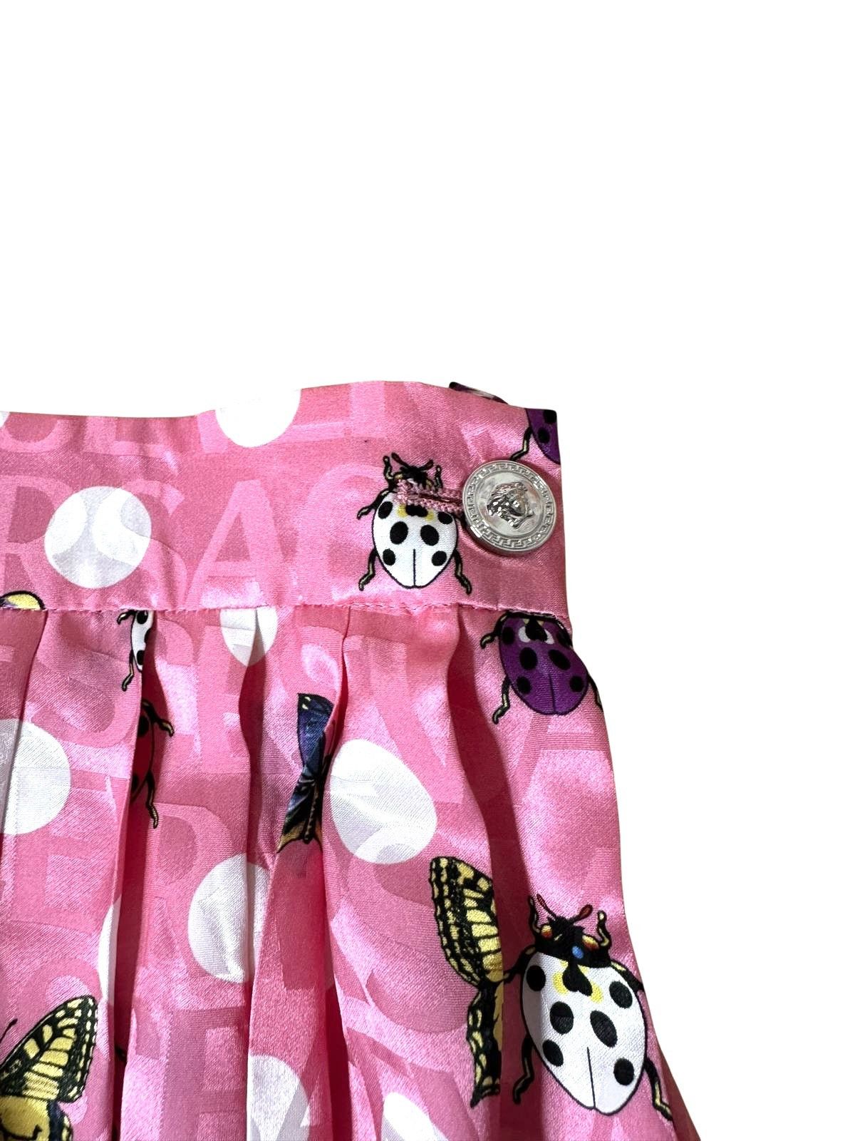 Versace Versace pink pleated midi skirt with butterflies Size 28" / US 6 / IT 42 - 4 Thumbnail