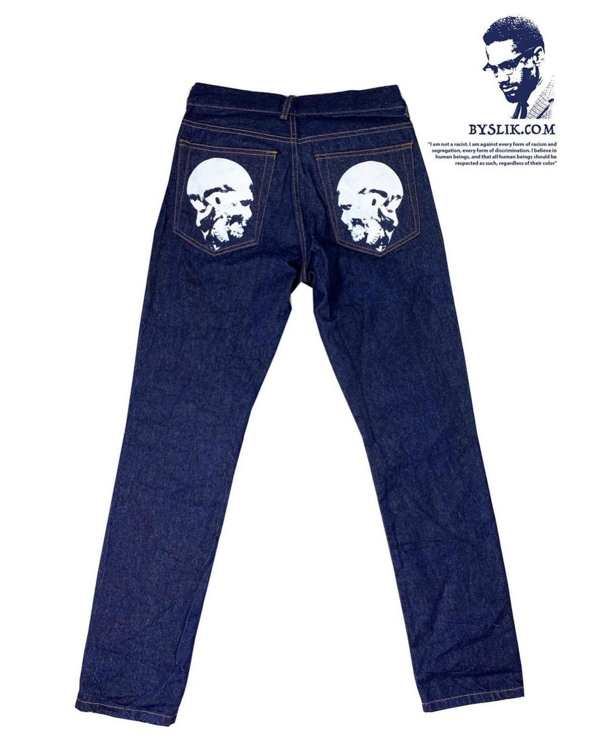 Designer × Osbbat 2020 Malcolm X Denim Jeans | Byslik | years of tears |Osbatt Size US 34 / EU 50 - 2 Thumbnail