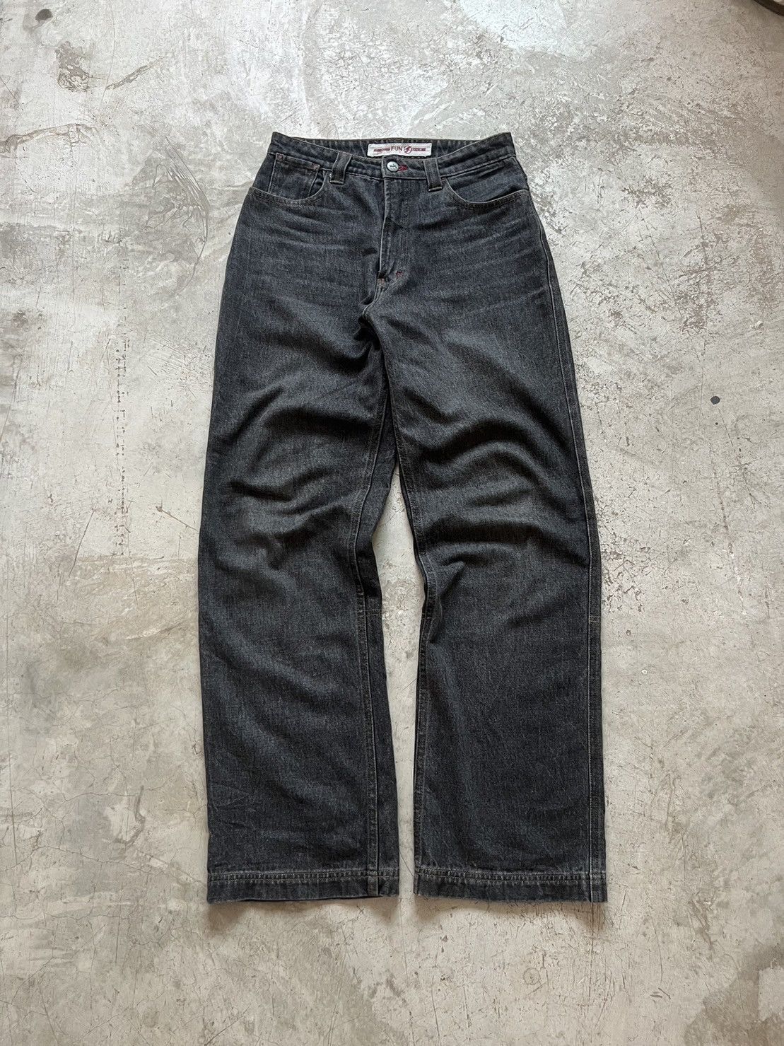 Japanese Brand Fun Denim Big Pocket Pants Size US 29 - 3 Thumbnail
