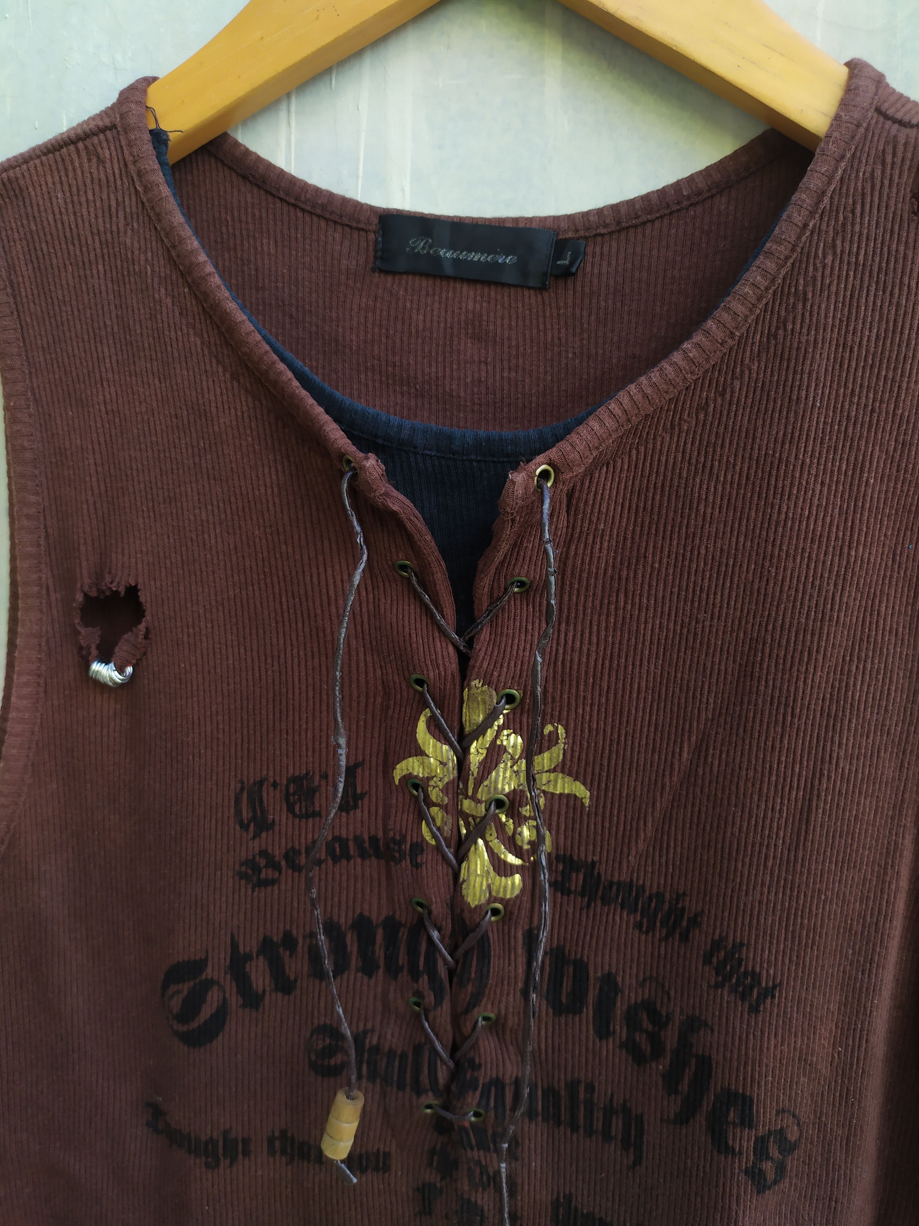 Affliction Beaumere Poem Distressed Sleeveless Size US L / EU 52-54 / 3 - 8 Thumbnail