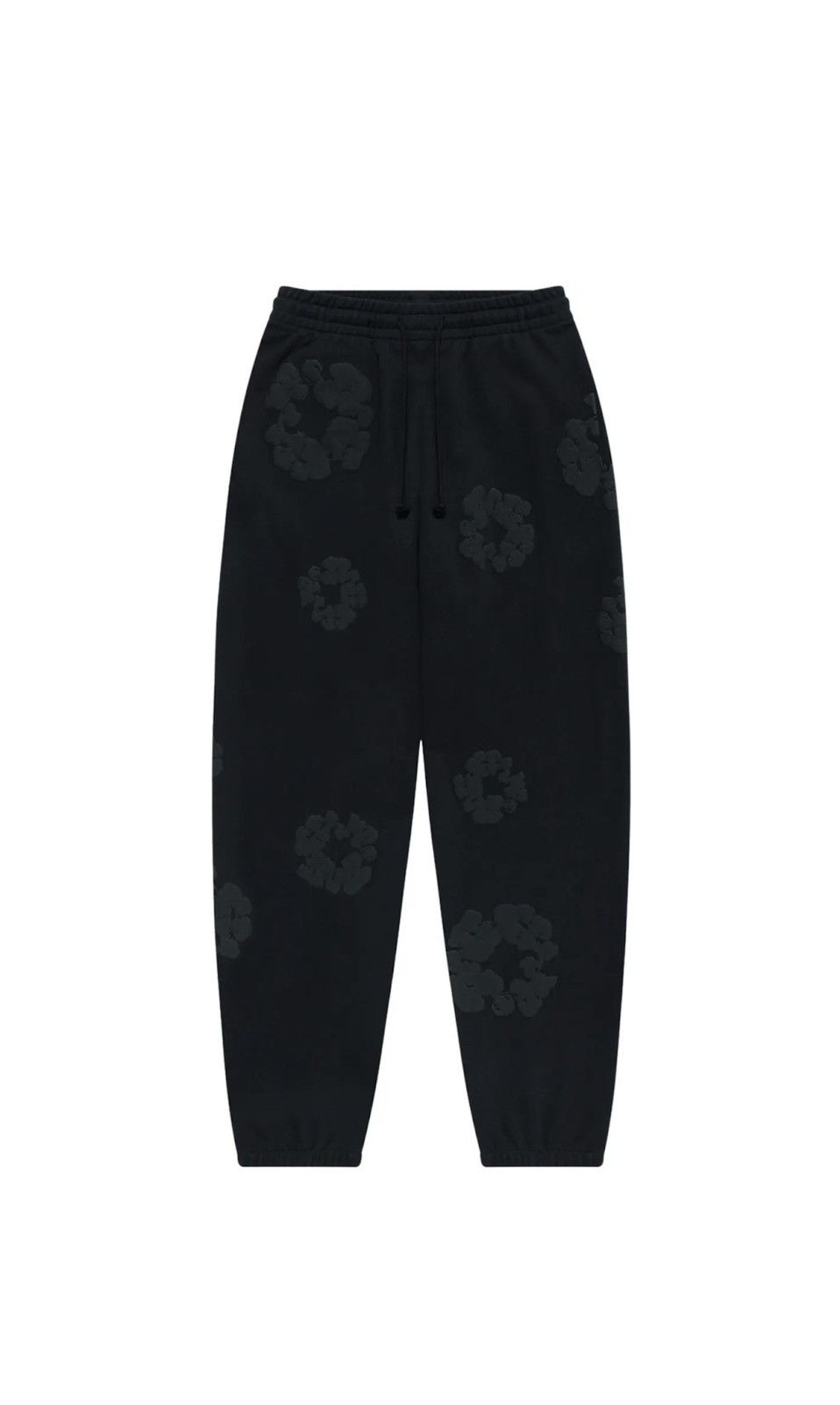 image of Denim Tears Black Monochrome Sweatpants, Men's (Size 36)