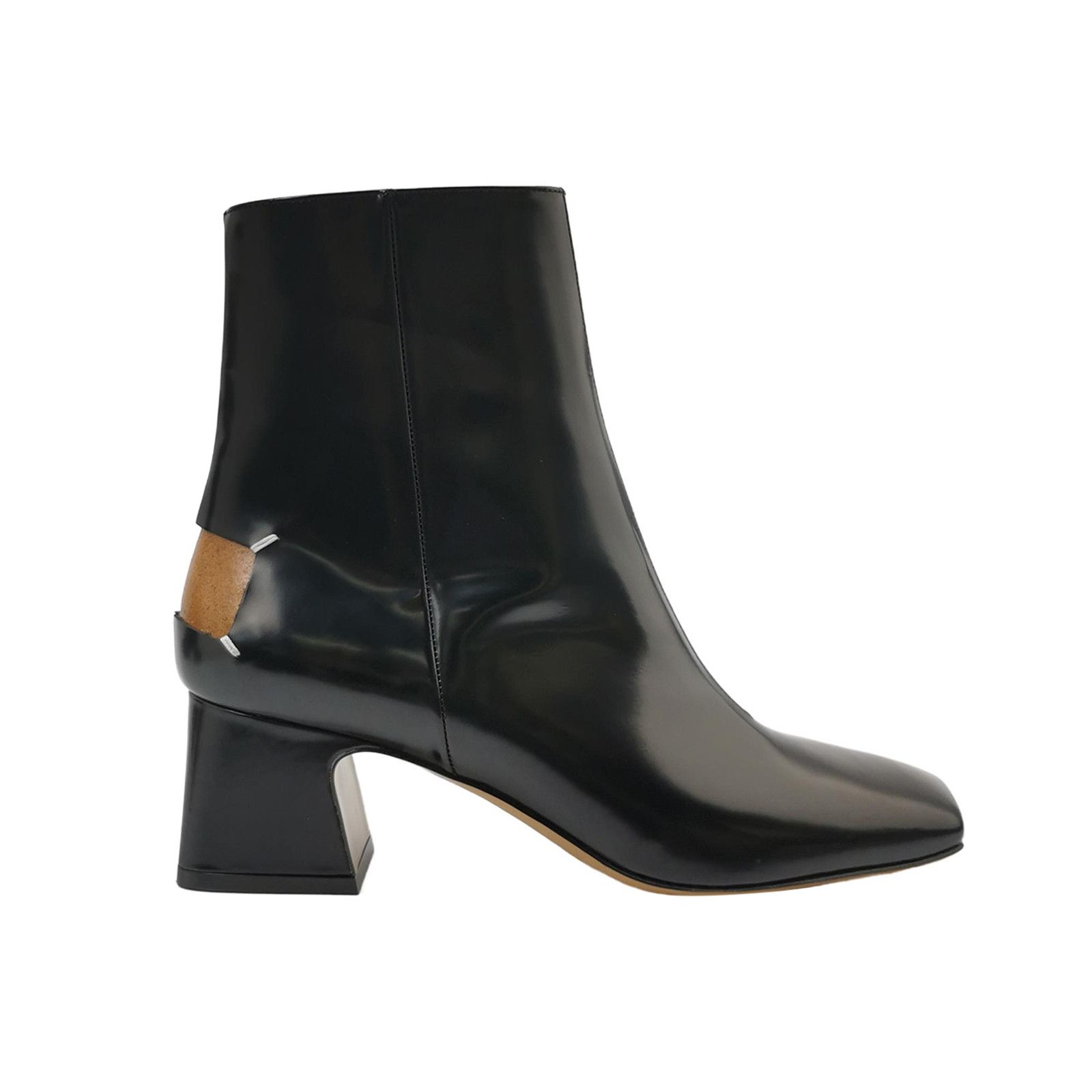 Maison Margiela Maison Margiela Leather Block Heel Boots Size 37 Size US 7 / IT 37 - 1 Thumbnail