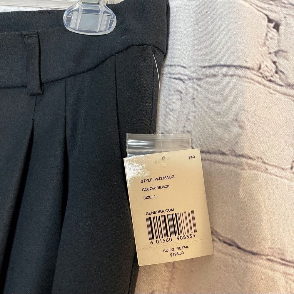 Generra NWT New $195 Generra Second Skin Clothes Black Size 4 Size 27" / US 4 / IT 40 - 8 Thumbnail