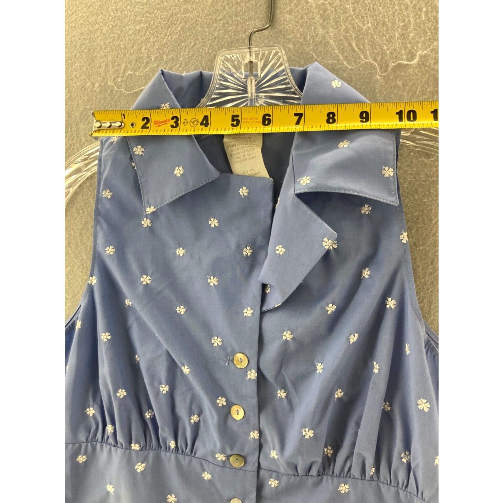 Vintage VINTAGE Blue Asphalt Blouse Womens Small Size S / US 4 / IT 40 - 4 Thumbnail