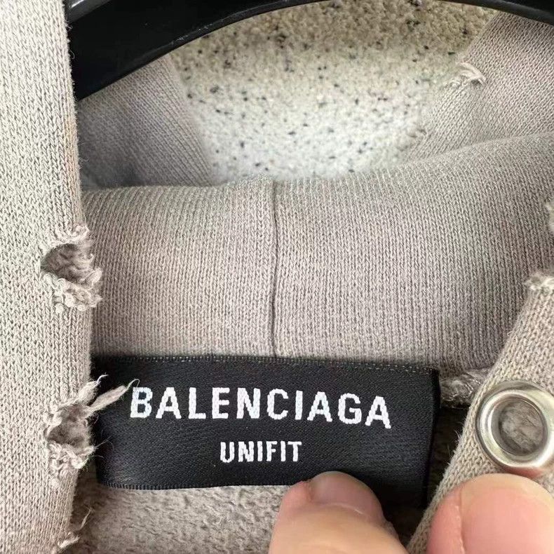 Balenciaga Balenciaga Mosaic damage hoodie Size US S / EU 44-46 / 1 - 2 Thumbnail