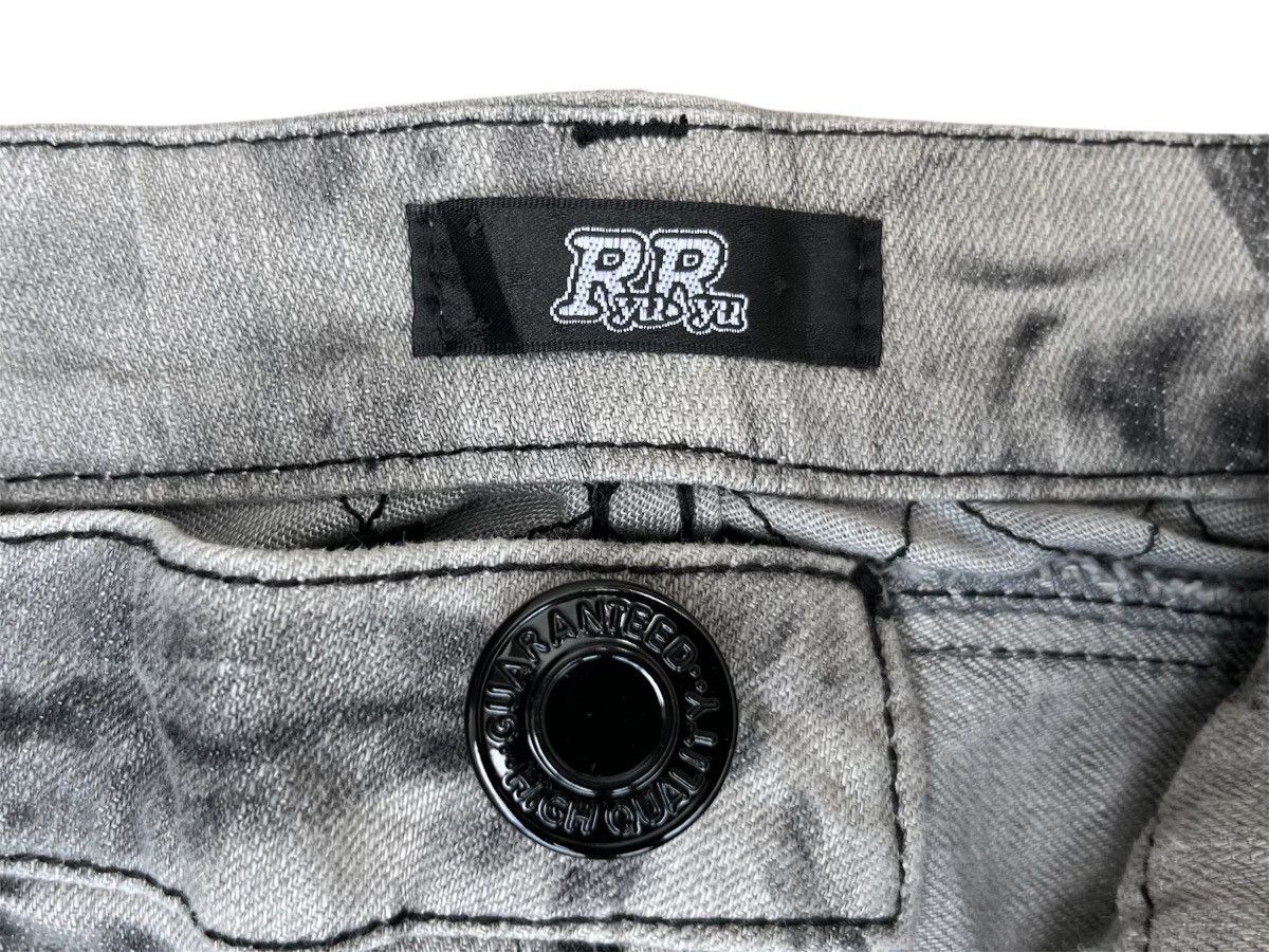 Hysteric Glamour RHU Punk Bondage Acid Wash Scretchable Slim Jeans Size US 26 / EU 42 - 8 Thumbnail