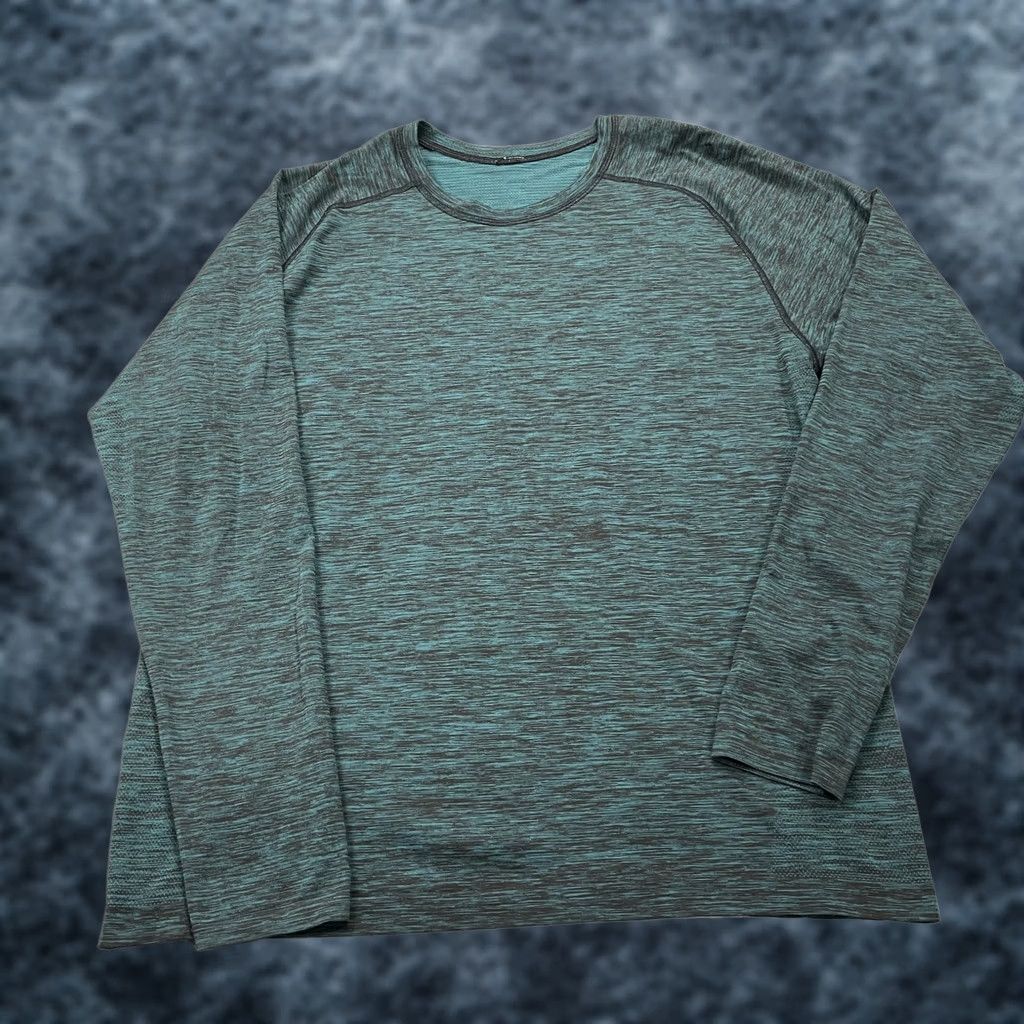 Lululemon Lululemon Shirt Mens XL Green Long Sleeve Metal Vent Athleisure Yoga Gym Size US XL / EU 56 / 4 - 1 Thumbnail