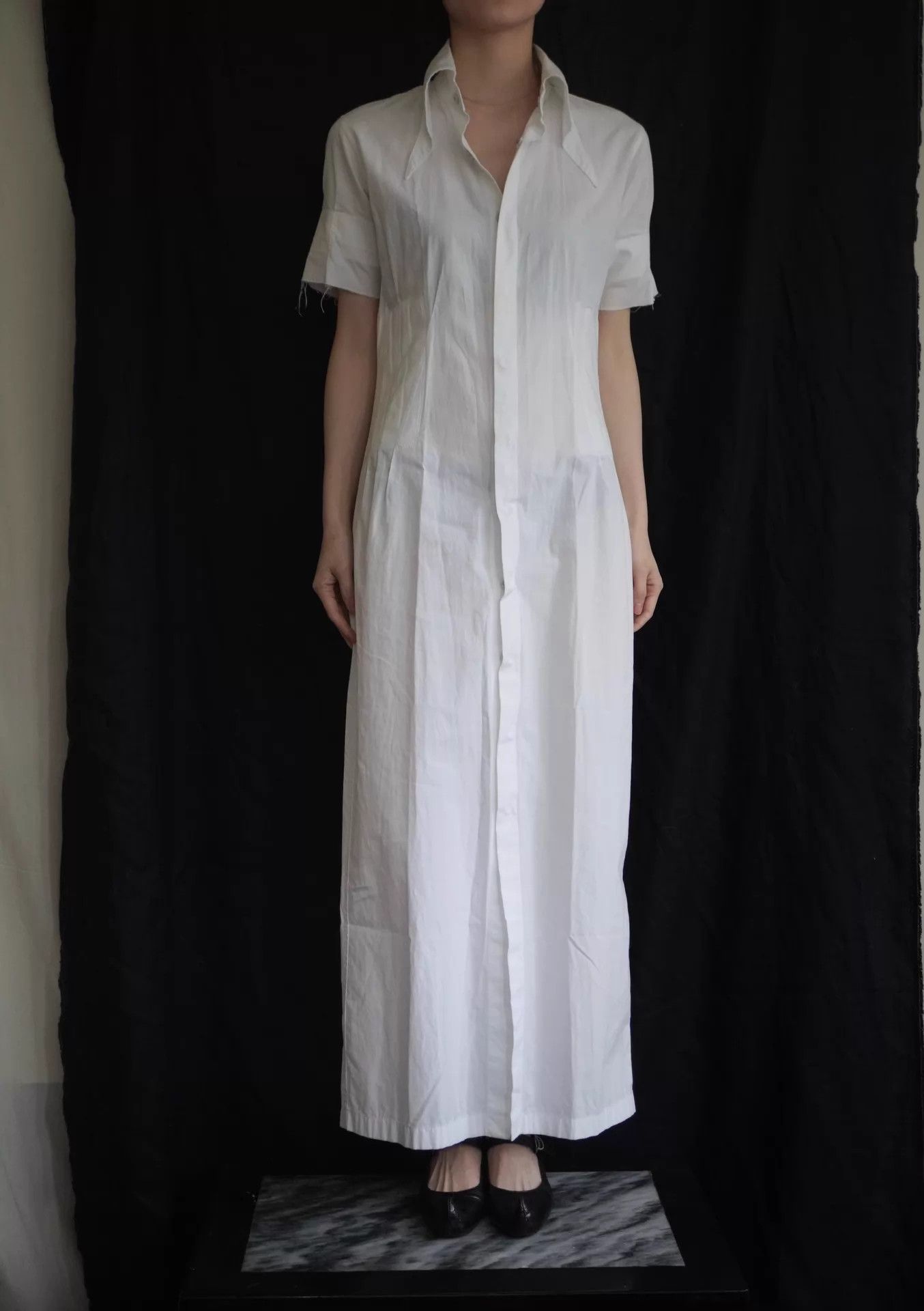 Masaki Matsushima Masaki Matsushima 97 SS White Pleated Collar Dress (S-M) Size S / US 4 / IT 40 - 3 Thumbnail
