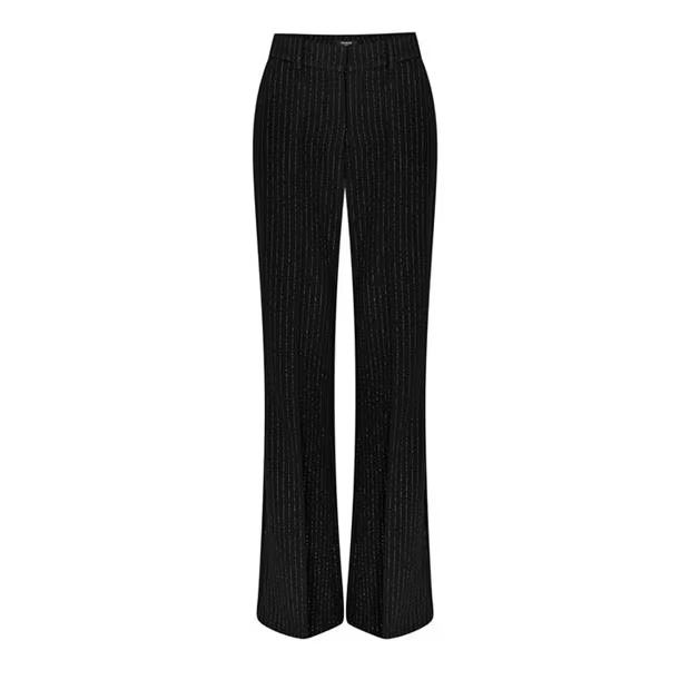 Balmain o1g2r1mq0924 Pinstripe Trousers in Noir Size 25" / US 0 / IT 36 - 1 Thumbnail