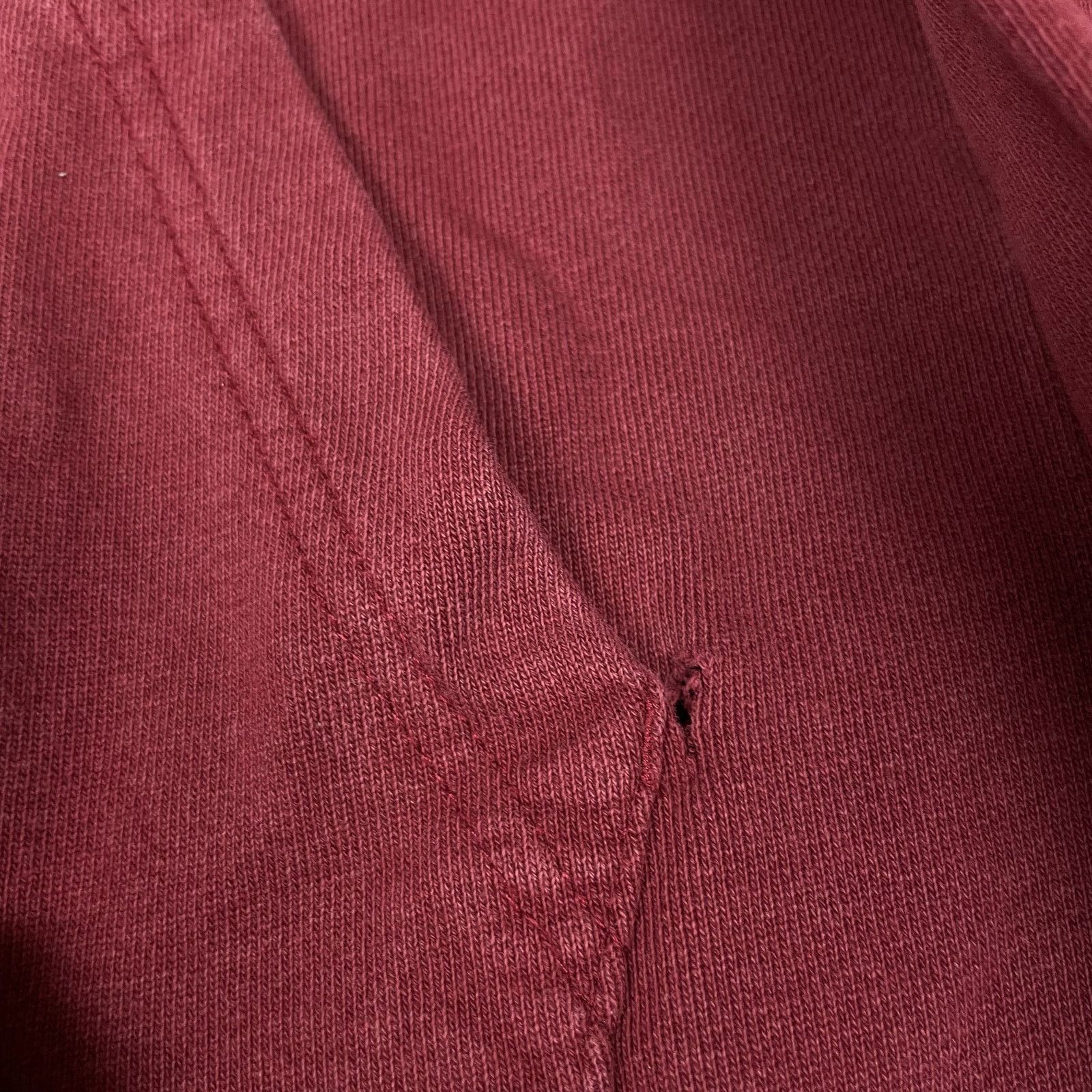 Nike × Vintage Nike Men's Red Cotton Swoosh Fleece Pullover Hoodie Medium Size US M / EU 48-50 / 2 - 5 Thumbnail