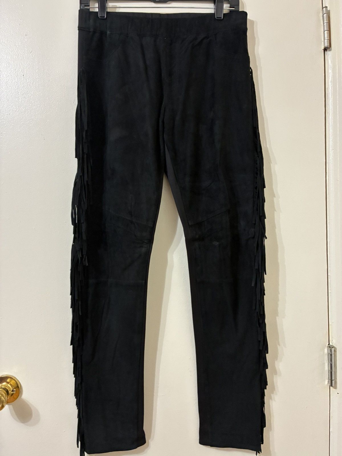 Other Black Fringe Pants Size US 32 / EU 48 - 2 Thumbnail