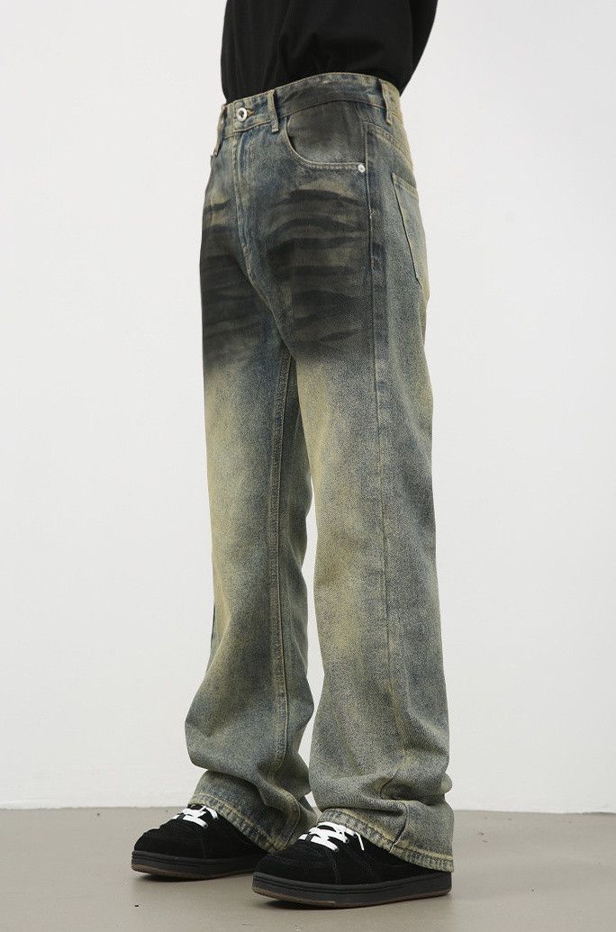 Japanese Brand × Jean Vintage washed distressed high street bootcut jeans Size US 32 / EU 48 - 3 Thumbnail