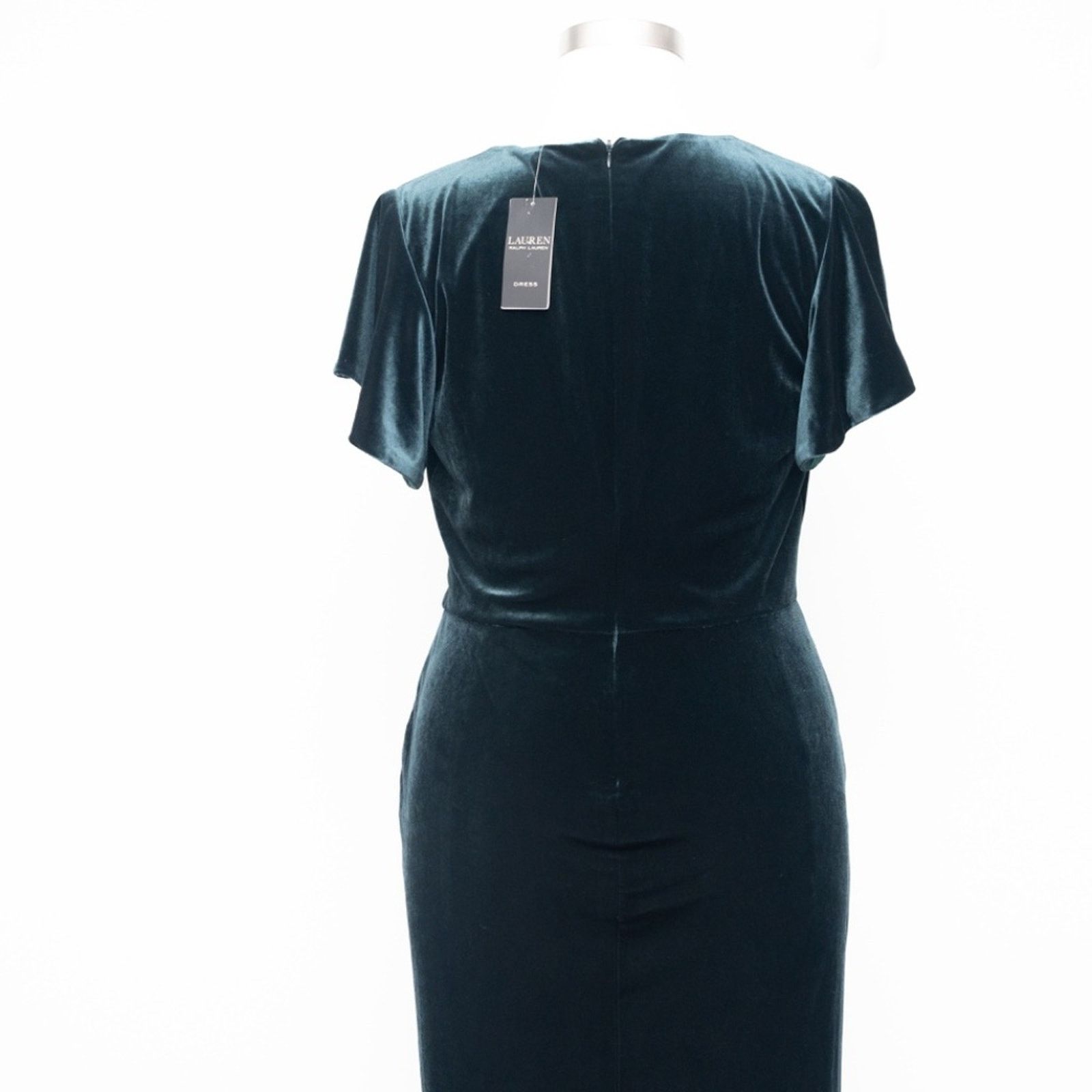 Lauren Ralph Lauren Lauren Ralph Lauren. Velvet Flutter-Sleeve Cocktail Dress. Size XL / US 12-14 / IT 48-50 - 9 Thumbnail