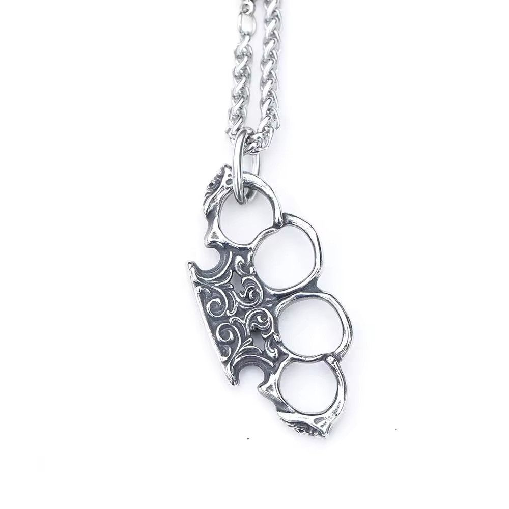 Jewelry × Vintage metal brass knuckles charms Pendant (No Chain) Size ONE SIZE - 5 Thumbnail