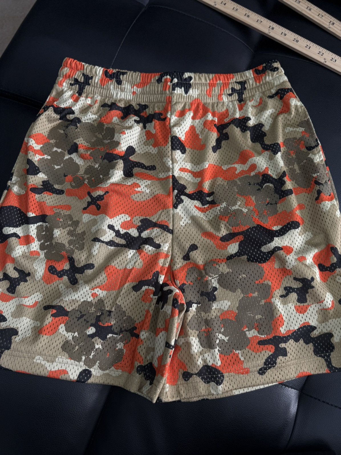 DENIM TEARS Denim Tears Mesh Summer Shorts Tan/Orange Size M (NEW) Size US 31 - 1 Thumbnail