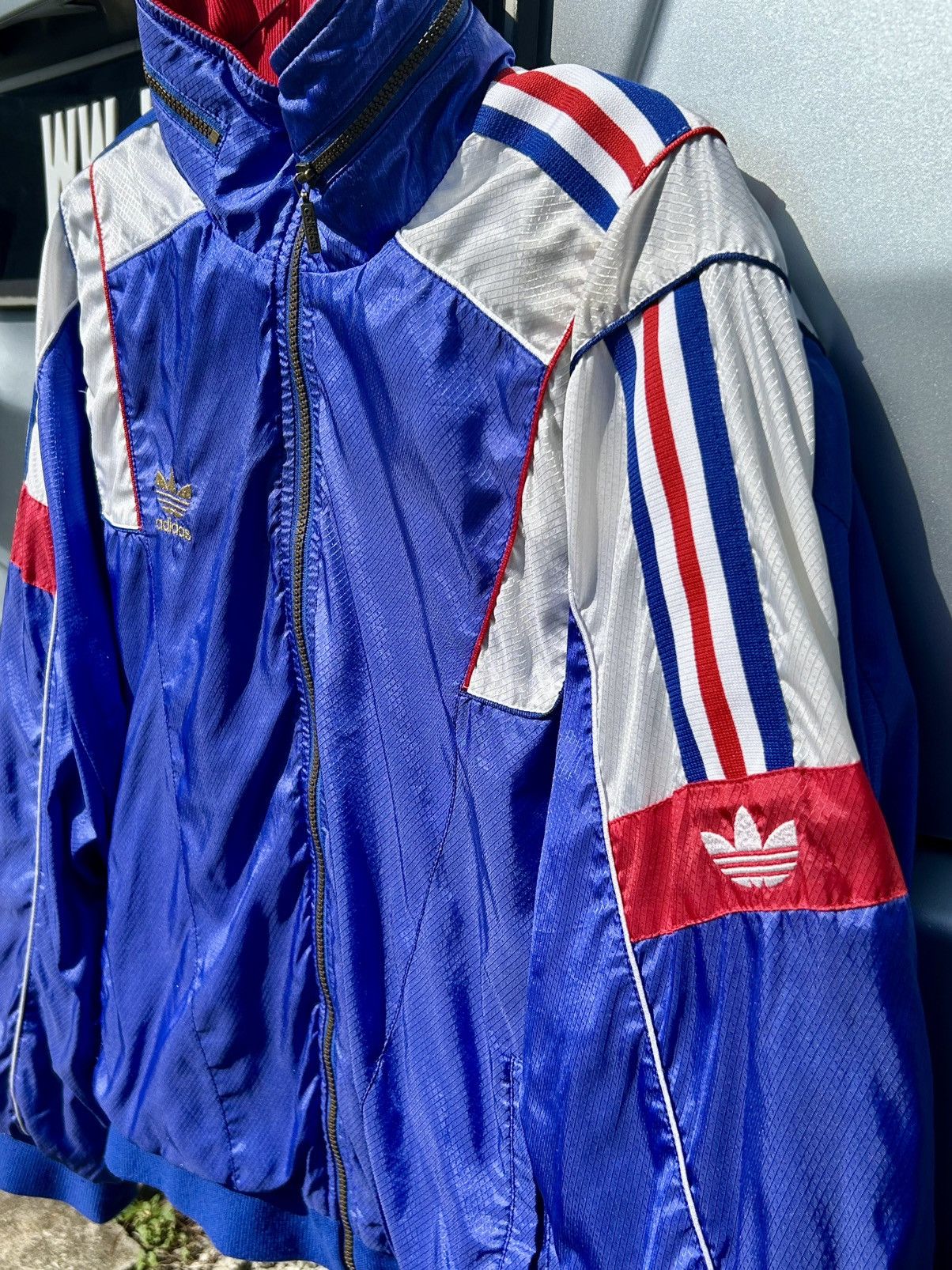 Vintage Vintage 90s Adidas Japan Descente Zipper Bomber Jacket Size US L / EU 52-54 / 3 - 4 Thumbnail