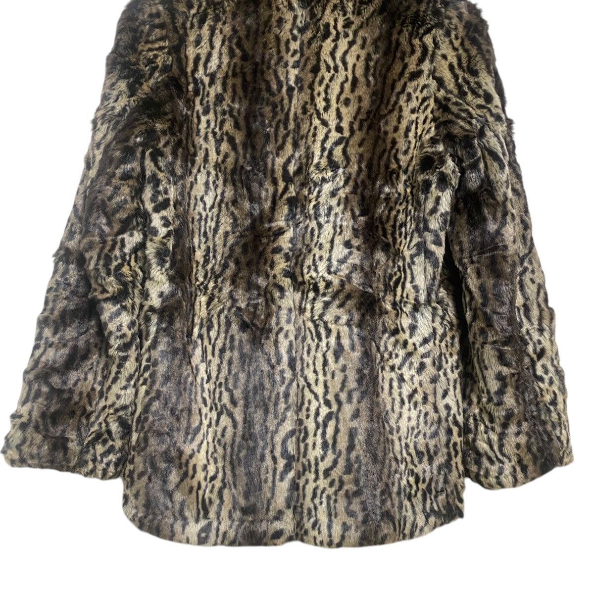 Schott MOUSSY X SCHOTT BROS Faux Fur Leopard Peacoat Jacket Size M / US 6-8 / IT 42-44 - 13 Thumbnail