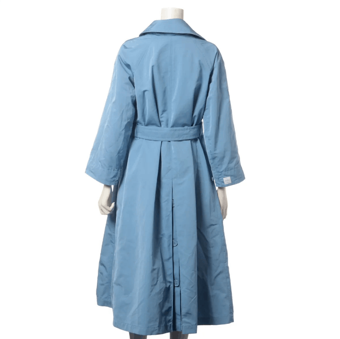 Max Mara Polyester Coat Light Blue Size S / US 4 / IT 40 - 2 Thumbnail