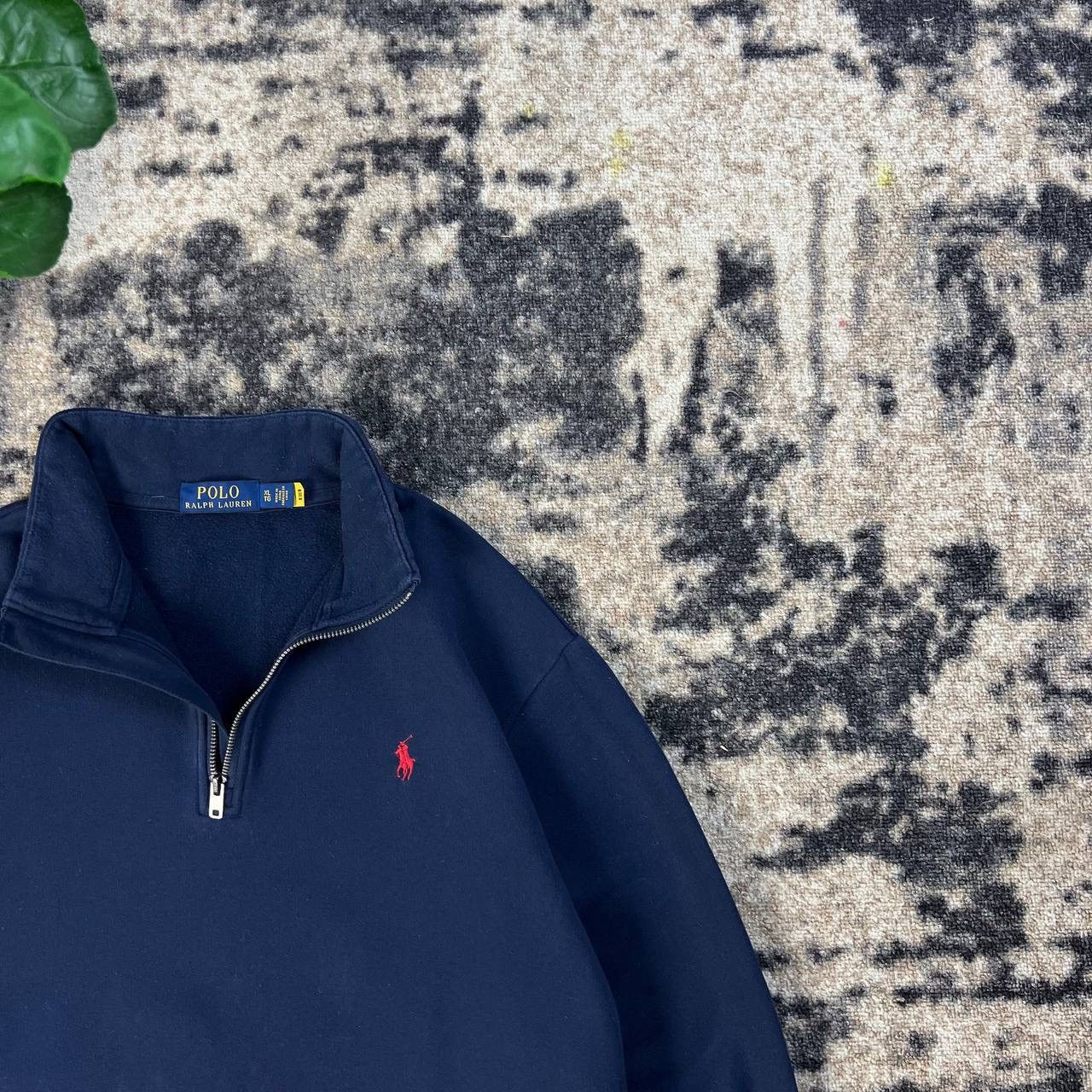 Polo Ralph Lauren Polo Ralph Lauren Luxury Quarter Zip Up Sweatshirt Size US XL / EU 56 / 4 - 2 Thumbnail