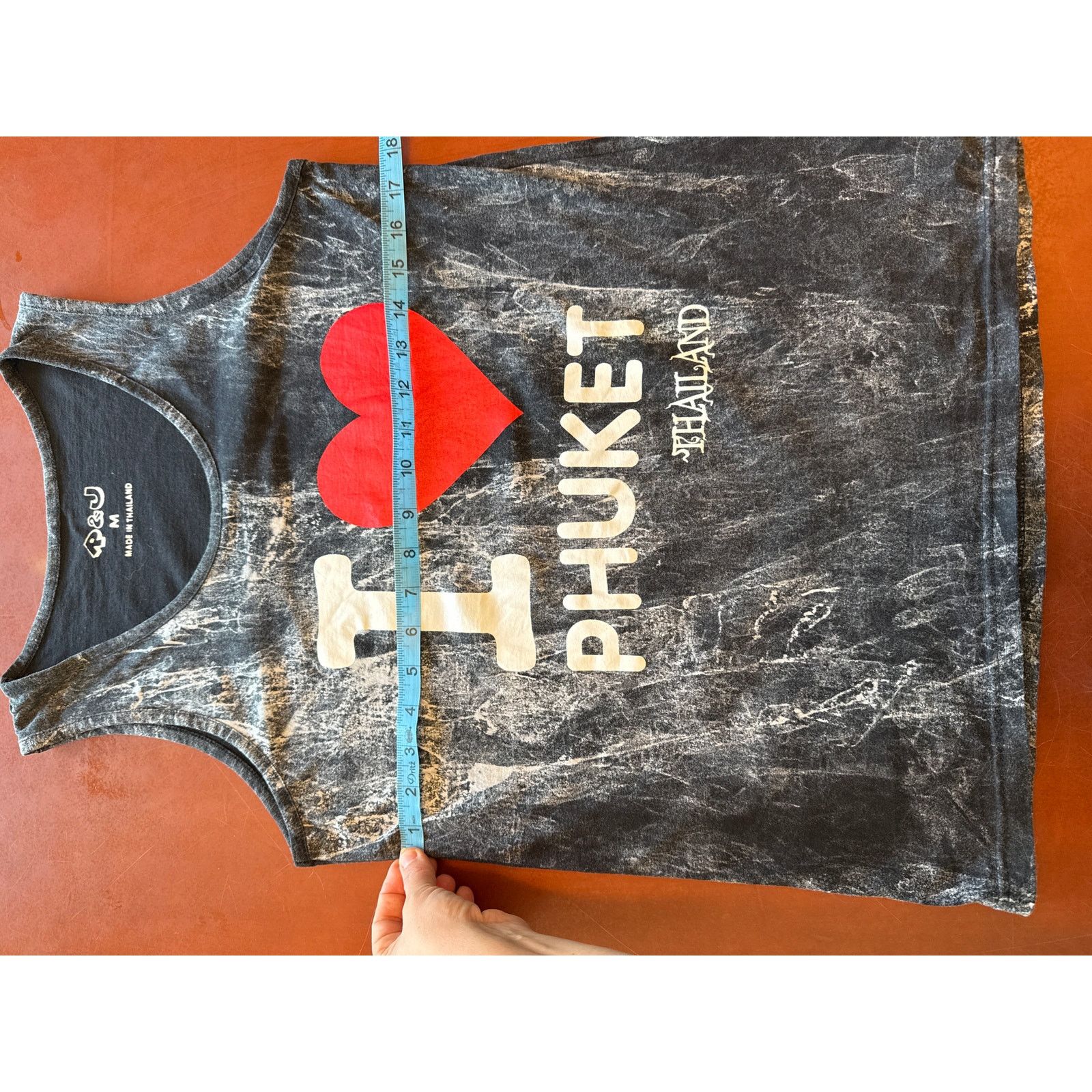 Other Black Tie-Dye I Love Phuket Thailand Graphic Tank Top Size US M / EU 48-50 / 2 - 5 Thumbnail