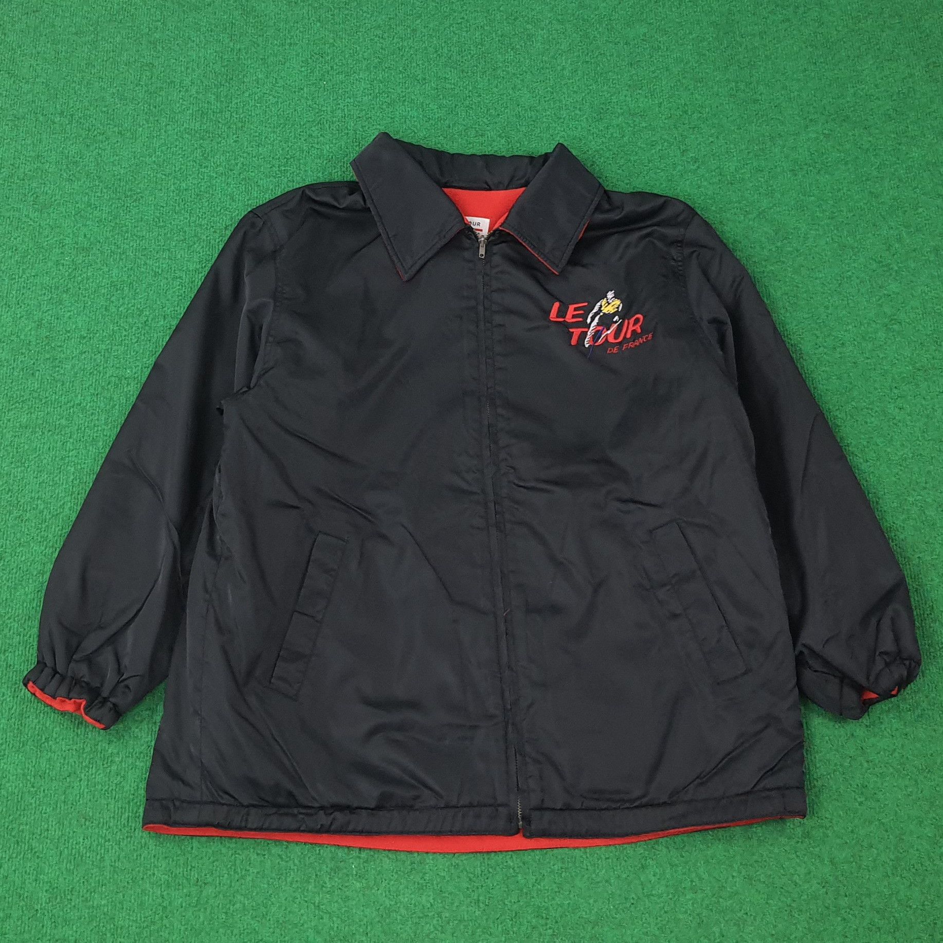 Vintage Vintage Le Tour De France Reversible Sports Jacket C234N22 Size US L / EU 52-54 / 3 - 4 Thumbnail