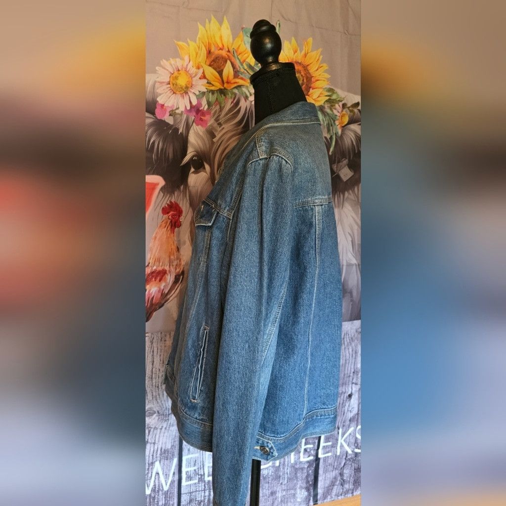 Sonoma Sonoma Denim Jacket with Heart Pin Size XXL / US 16-18 / IT 52-54 - 8 Thumbnail