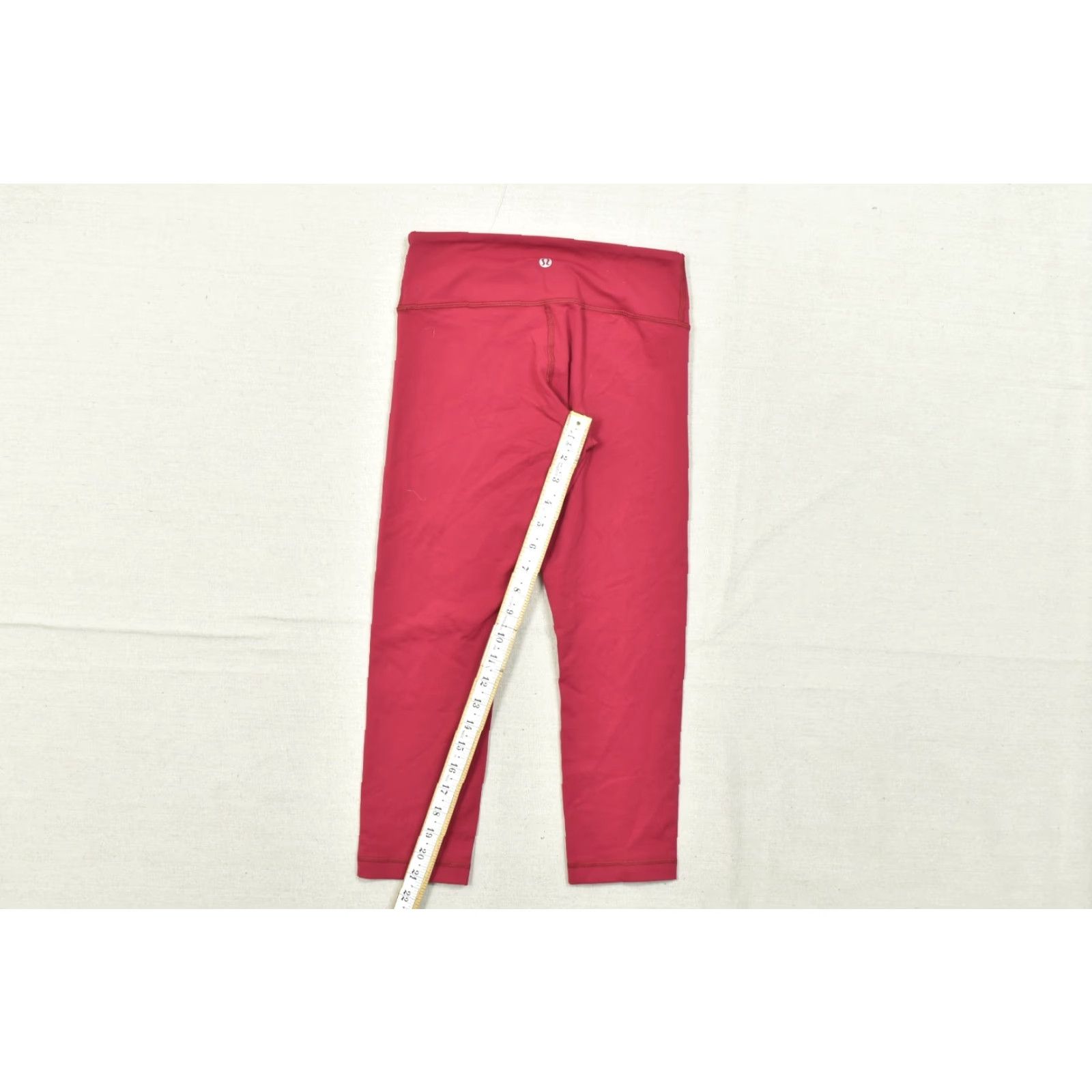 Lululemon Lululemon Wunder Under Crop Leggings Size 4 Berry Red High Rise Yoga Athletic Womens Cropped Pants Size 27" / US 4 / IT 40 - 3 Thumbnail