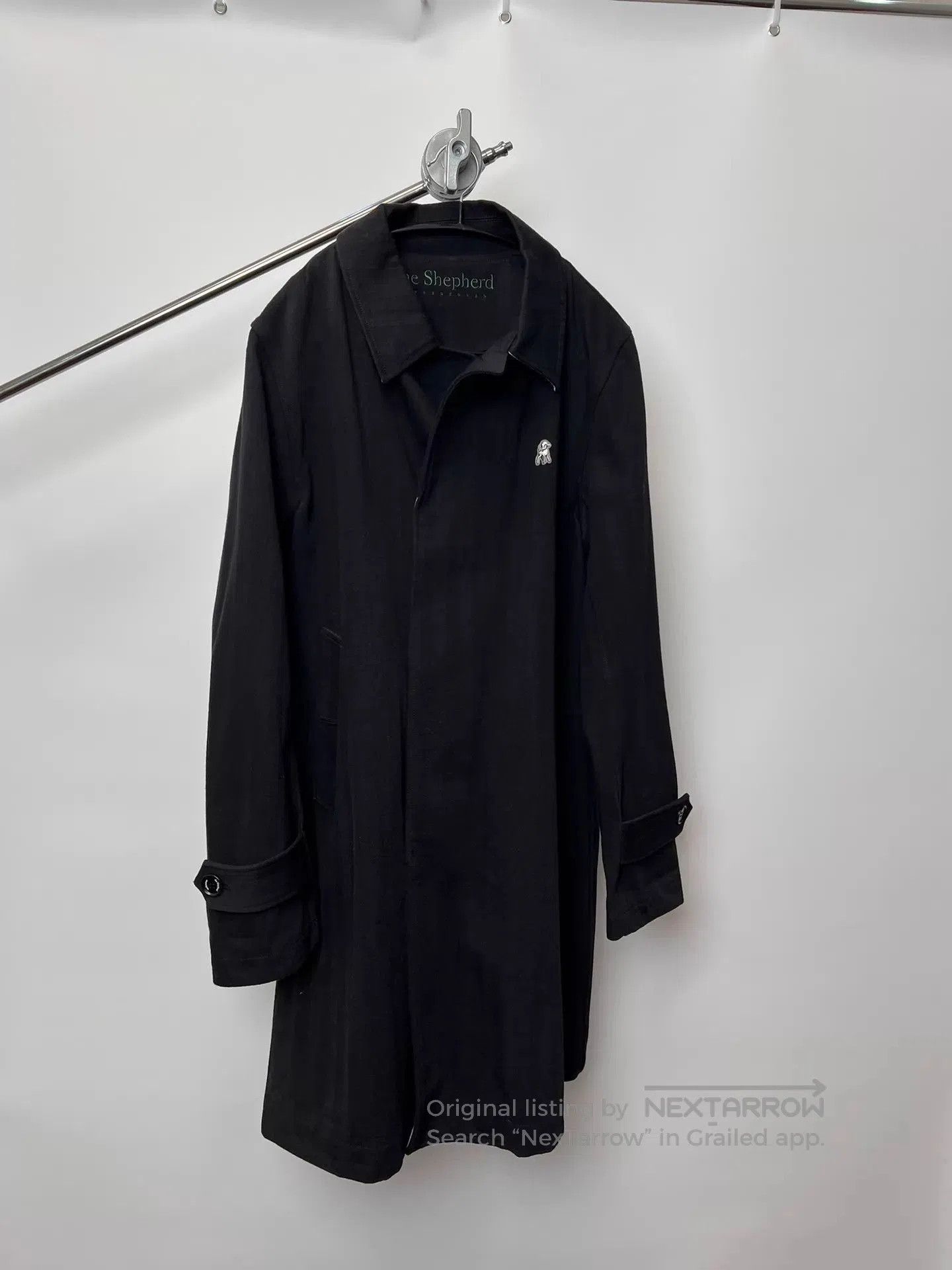 Undercover Black Long Coat with Collar . Size US L / EU 52-54 / 3 - 2 Thumbnail