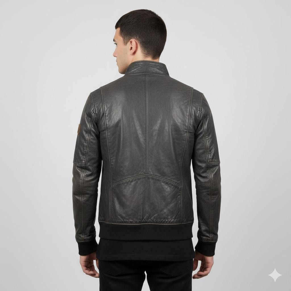 Vintage Shama Motorcycles Leather Jacket