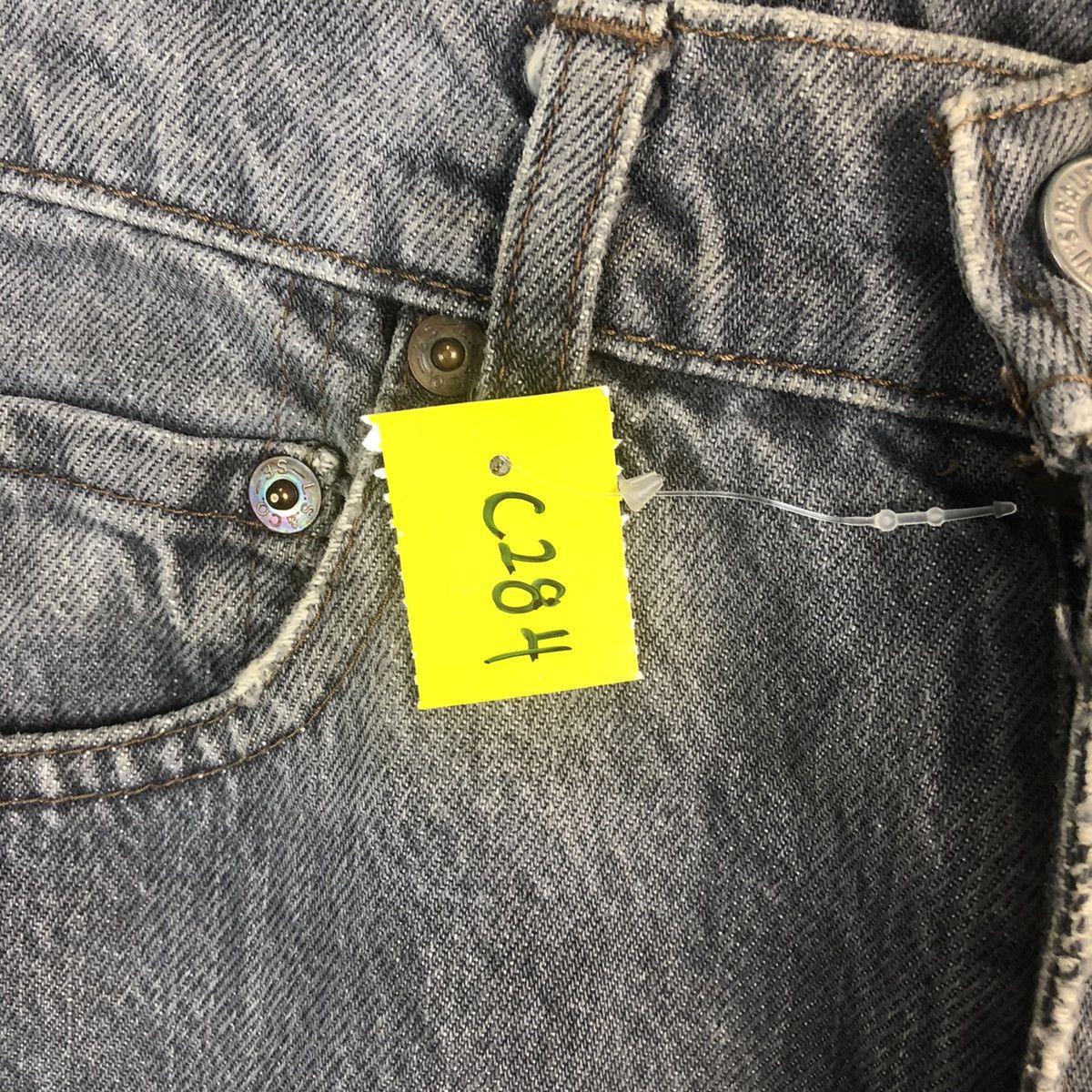 Levi's DLL Levis 503 vintage faded Gray Denim Pants #C284 Size US 30 / EU 46 - 9 Thumbnail
