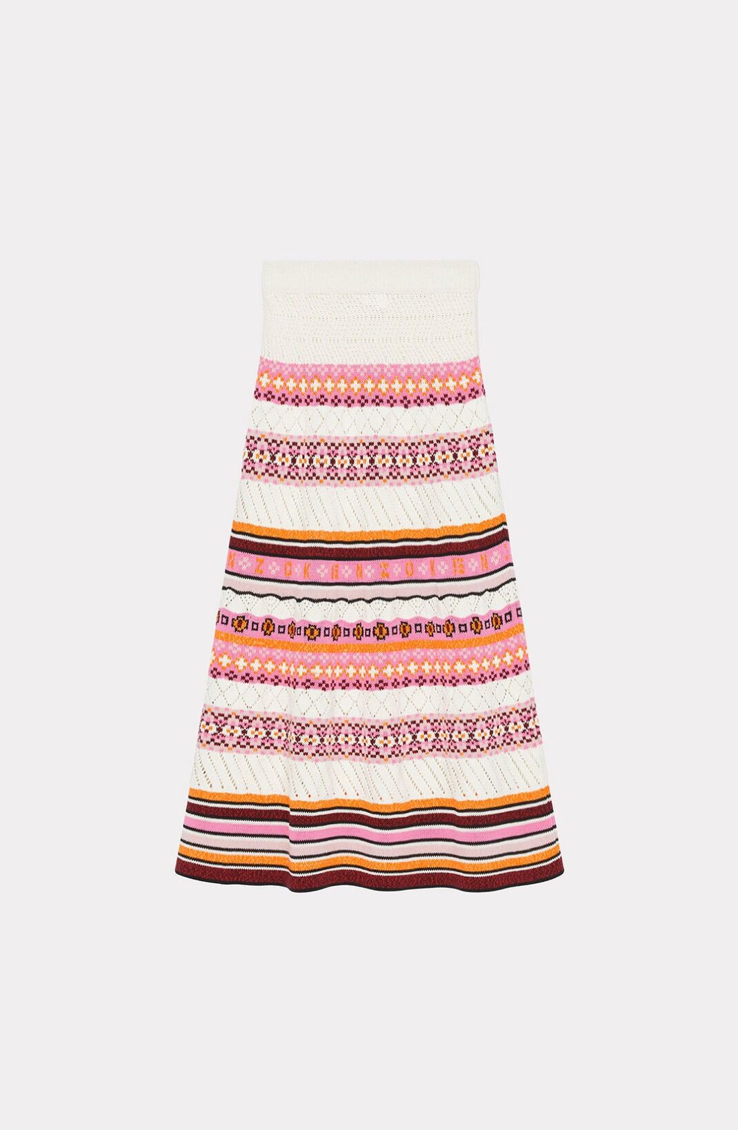Kenzo o1y1025 Midi Skirt in Multicolor Size 27" / US 4 / IT 40 - 1 Thumbnail
