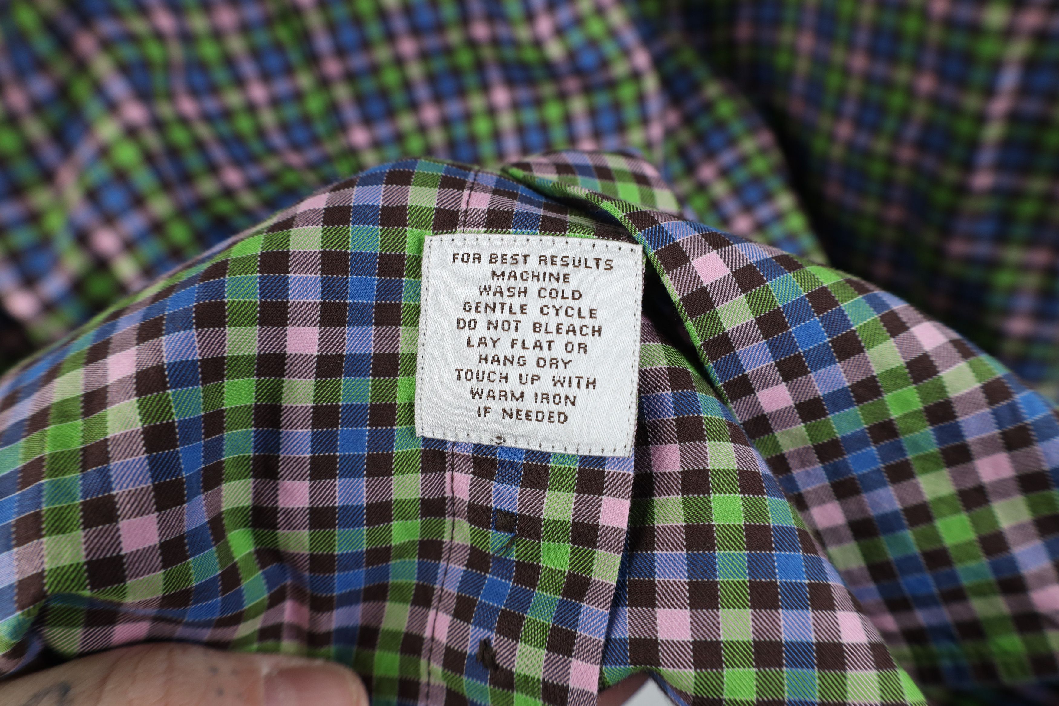 Peter Millar Vintage Peter Millar Collared Button Down Dress Shirt Plaid Size US L / EU 52-54 / 3 - 5 Thumbnail