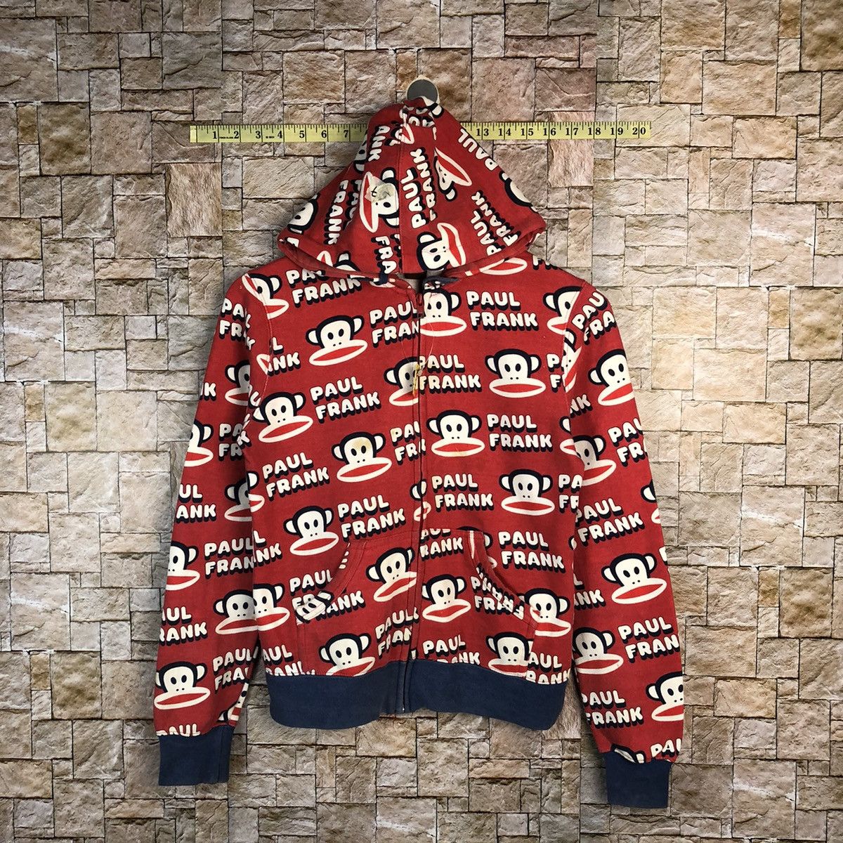 Paul Frank fullprint Red Hoodie sweater #A473