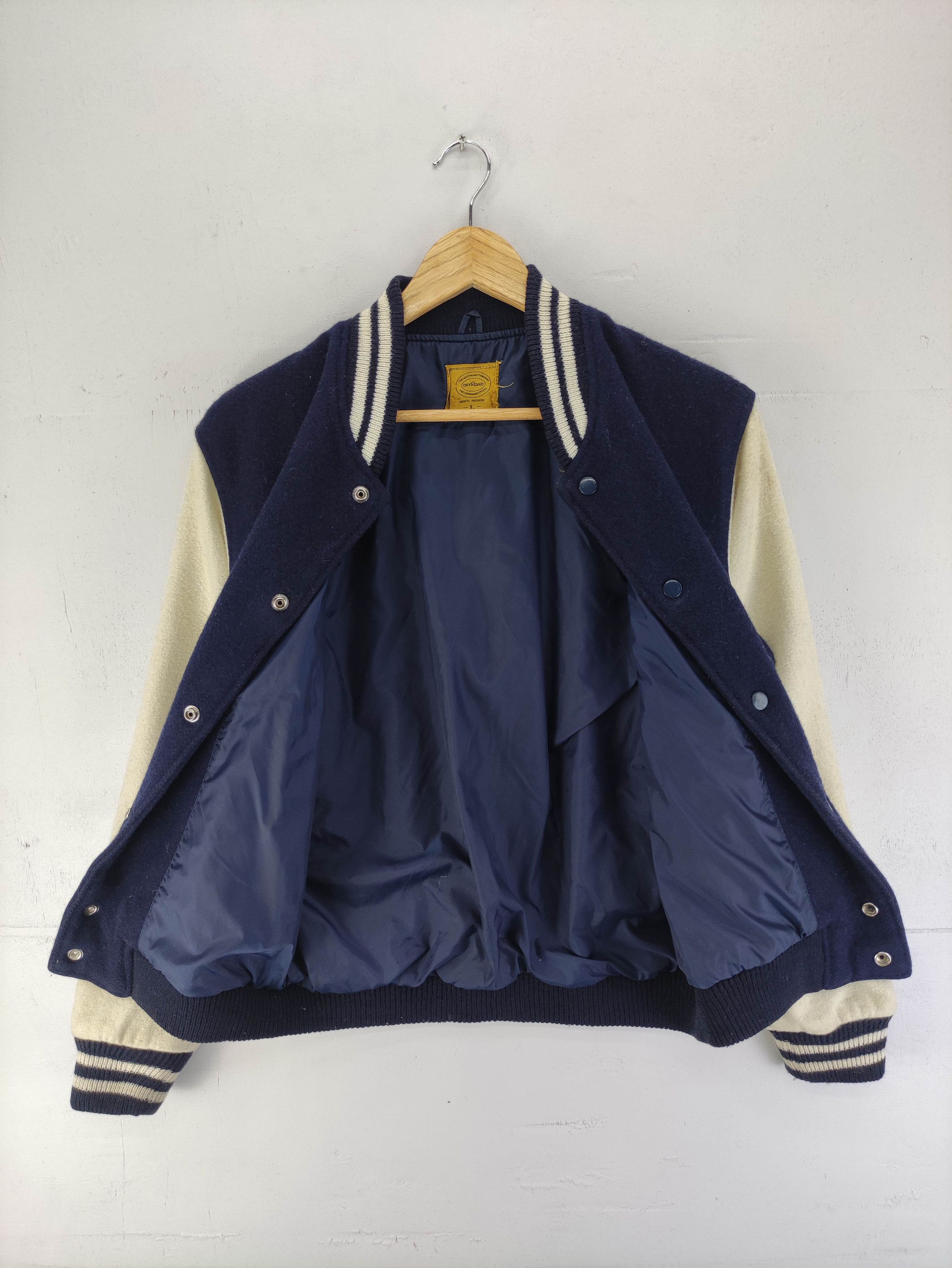 Japanese Brand Vintage OffRoad Varsity Wool Jacket Snap Button Size US M / EU 48-50 / 2 - 4 Thumbnail
