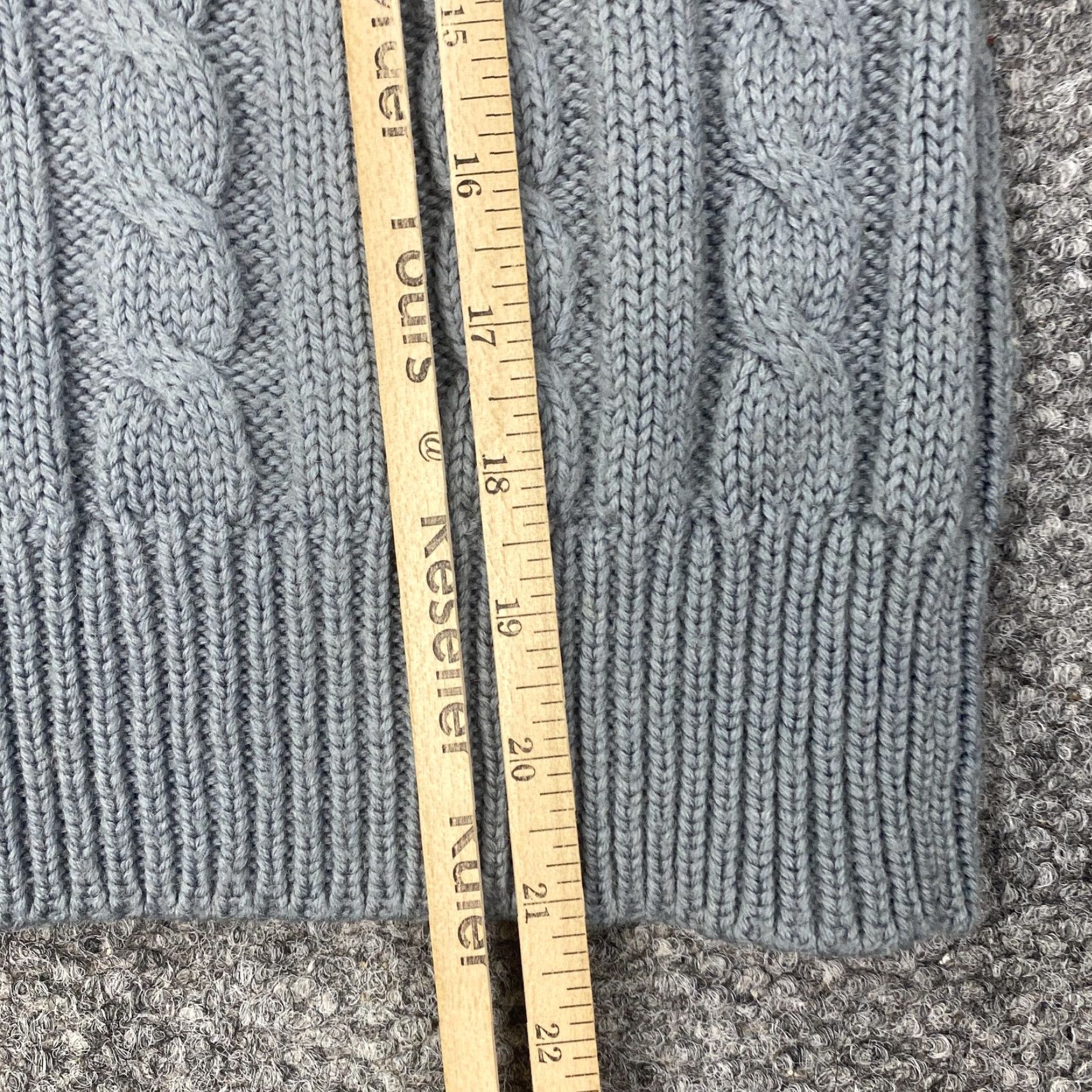 Vintage VINTAGE Crazy Horse Sweater Vest Women XS Gray Cable Knit Wool Blend V-Neck Striped All Seasons Size XS / US 0-2 / IT 36-38 - 6 Thumbnail