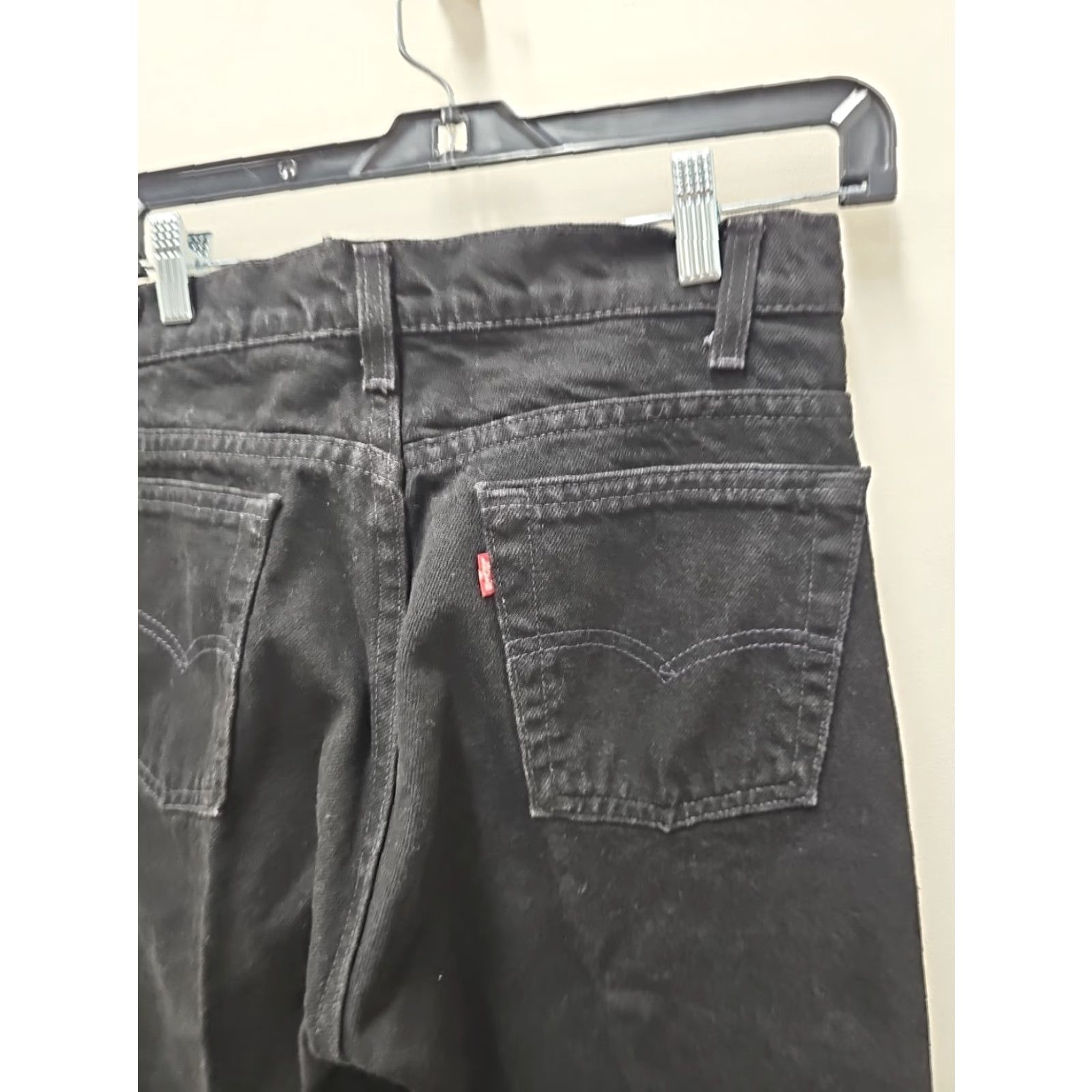 Levi's VINTAGE Levi's 505 Jeans Mens 31x34 Black Regular Straight Leg Denim Size US 31 - 4 Thumbnail