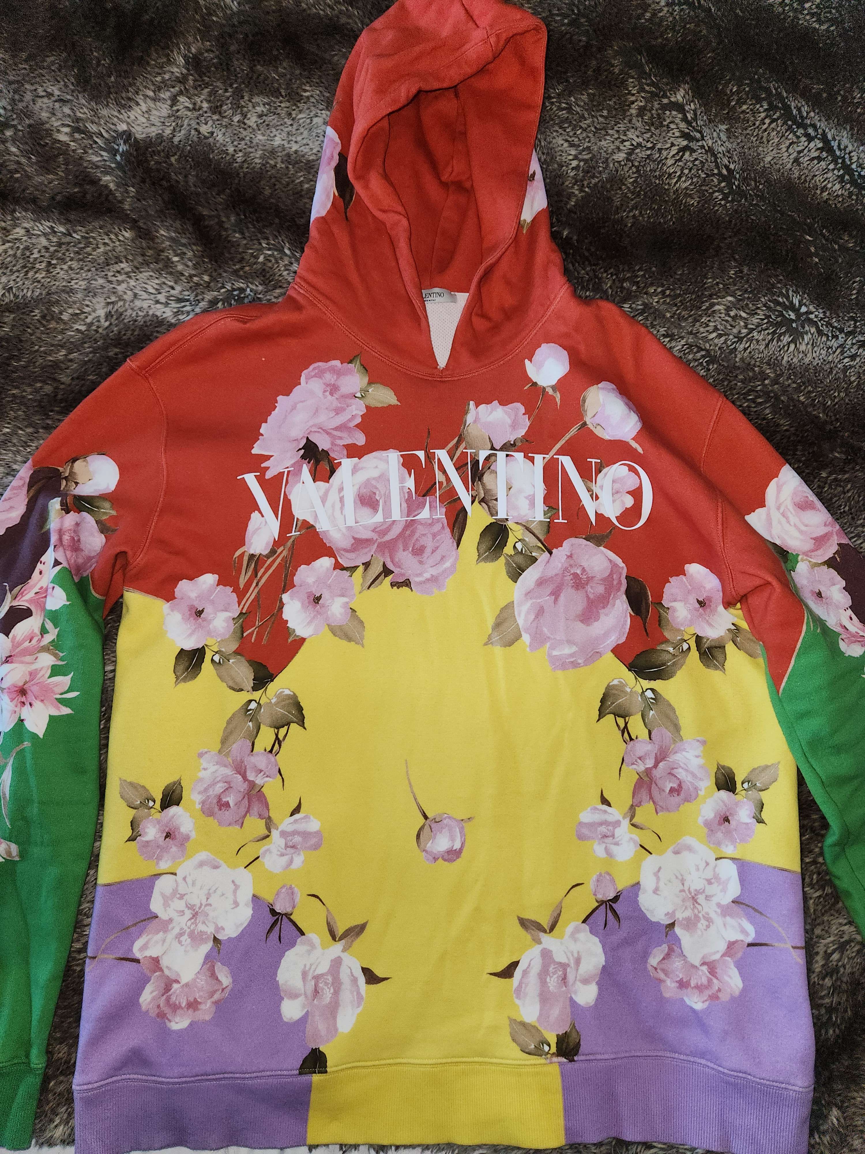 Valentino Valentino Floral Hoodie Size US XL / EU 56 / 4 - 2 Thumbnail
