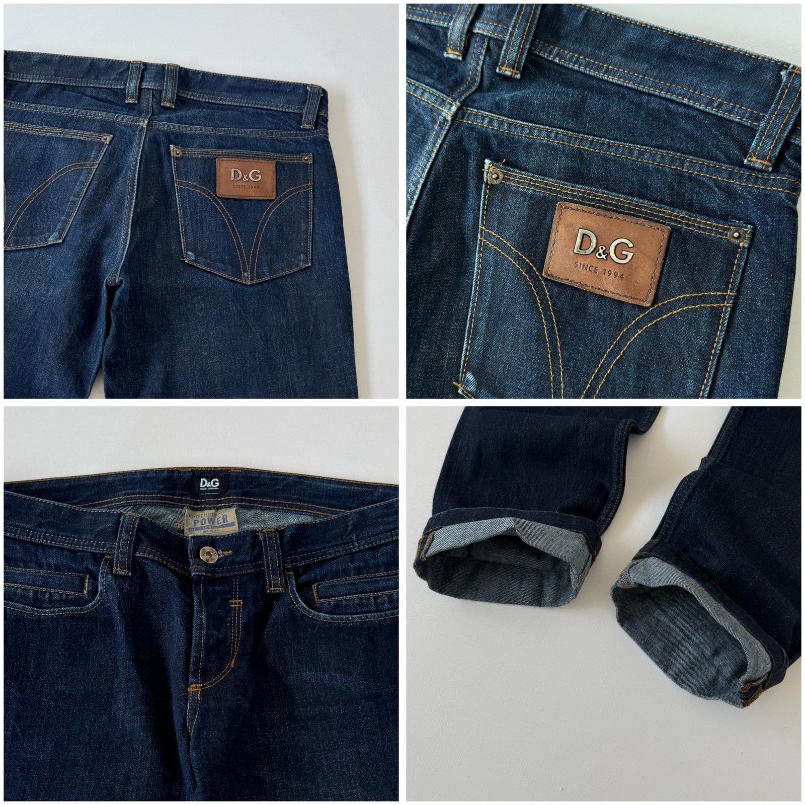 Dolce & Gabbana Dolce & Gabbana Dark Navy Wash Denim Jeans Size US 31 - 4 Thumbnail
