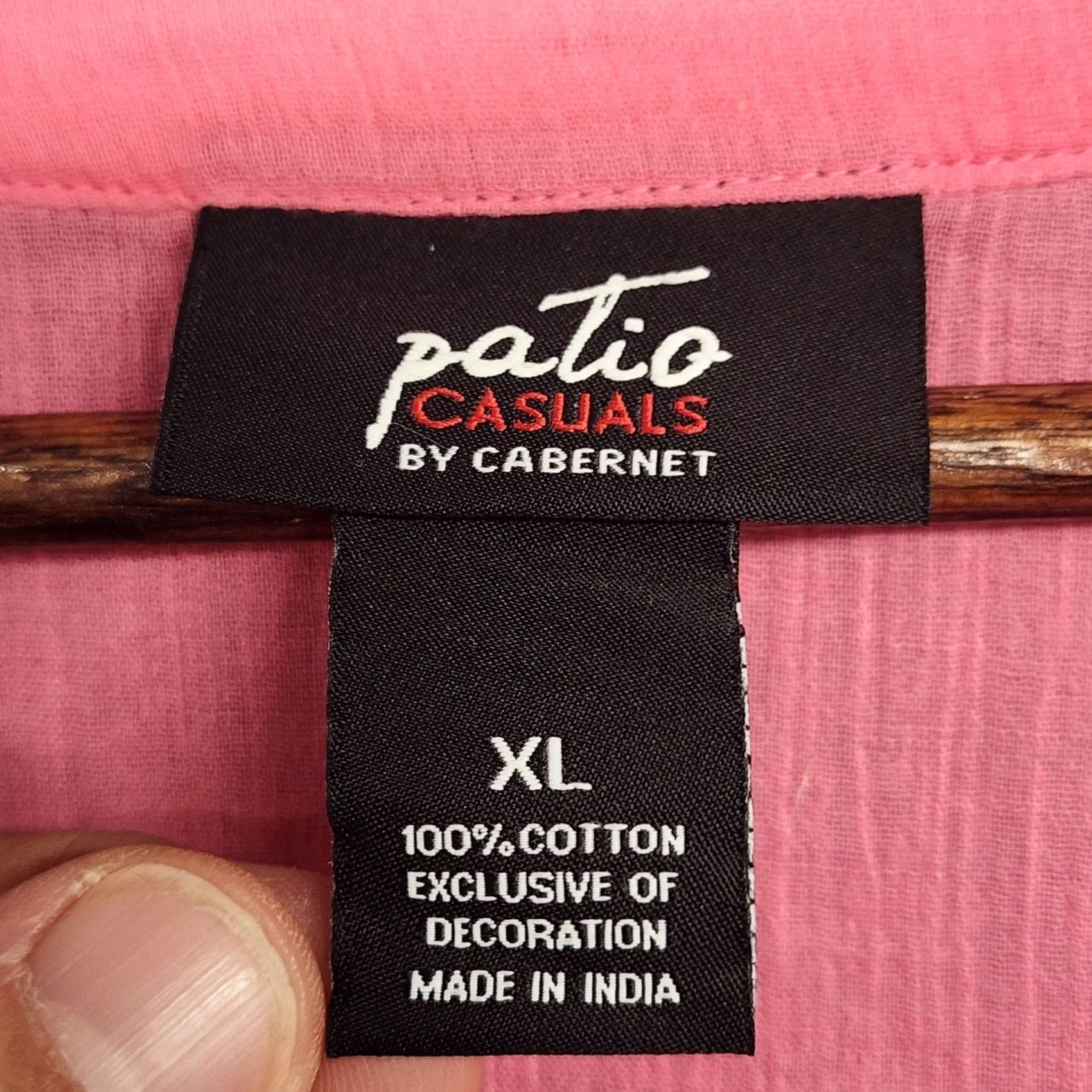 Pinko Patio Casuals Tunic Womens XL Pink Embroidered V Neck Boho Beachy Lightweight Shirt Womens XL Pink Boho Beachy Nightwear Size ONE SIZE - 3 Thumbnail