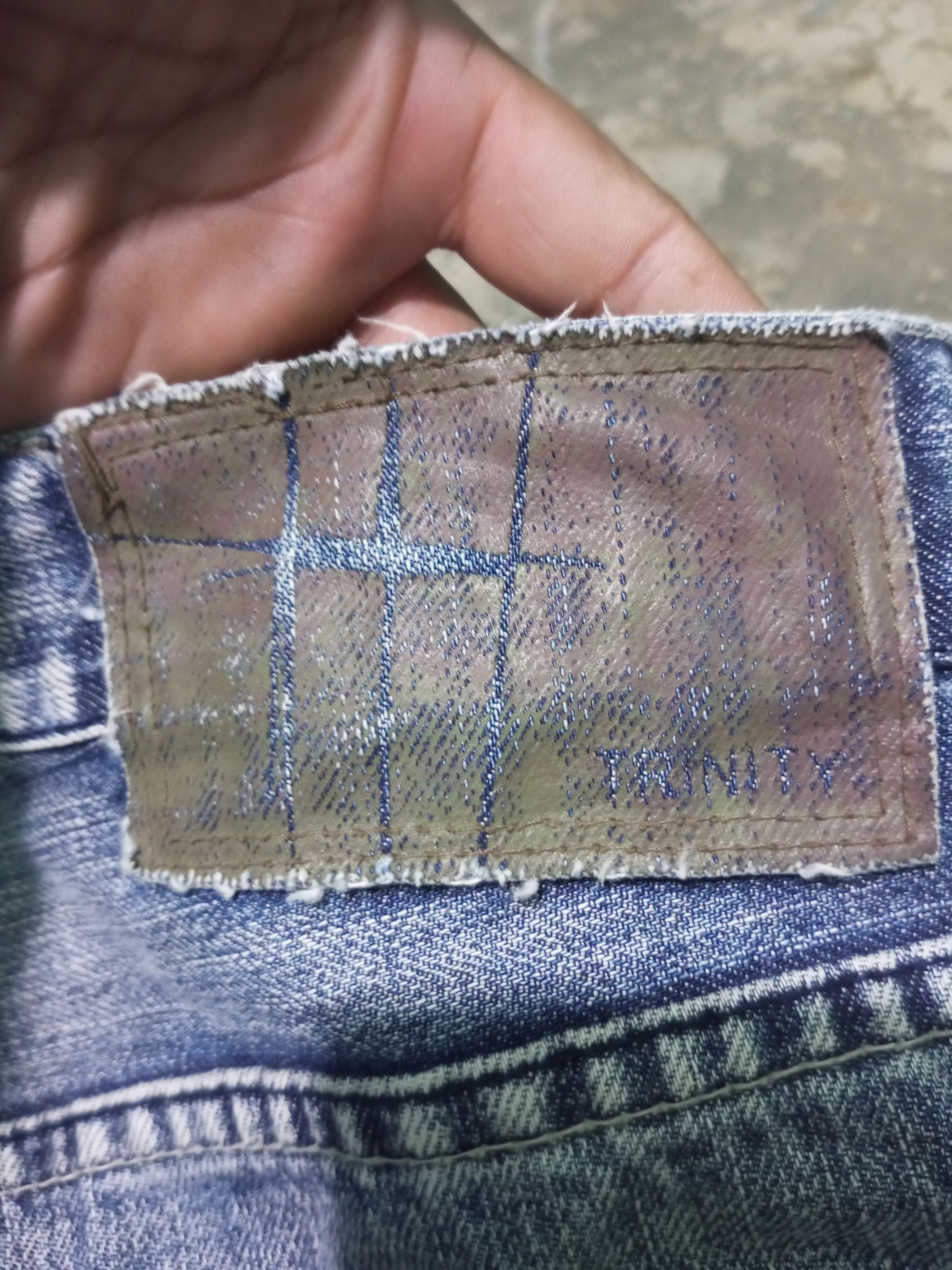 20471120 Vintage Trinity button zip distressed denim Size US 32 / EU 48 - 10 Thumbnail
