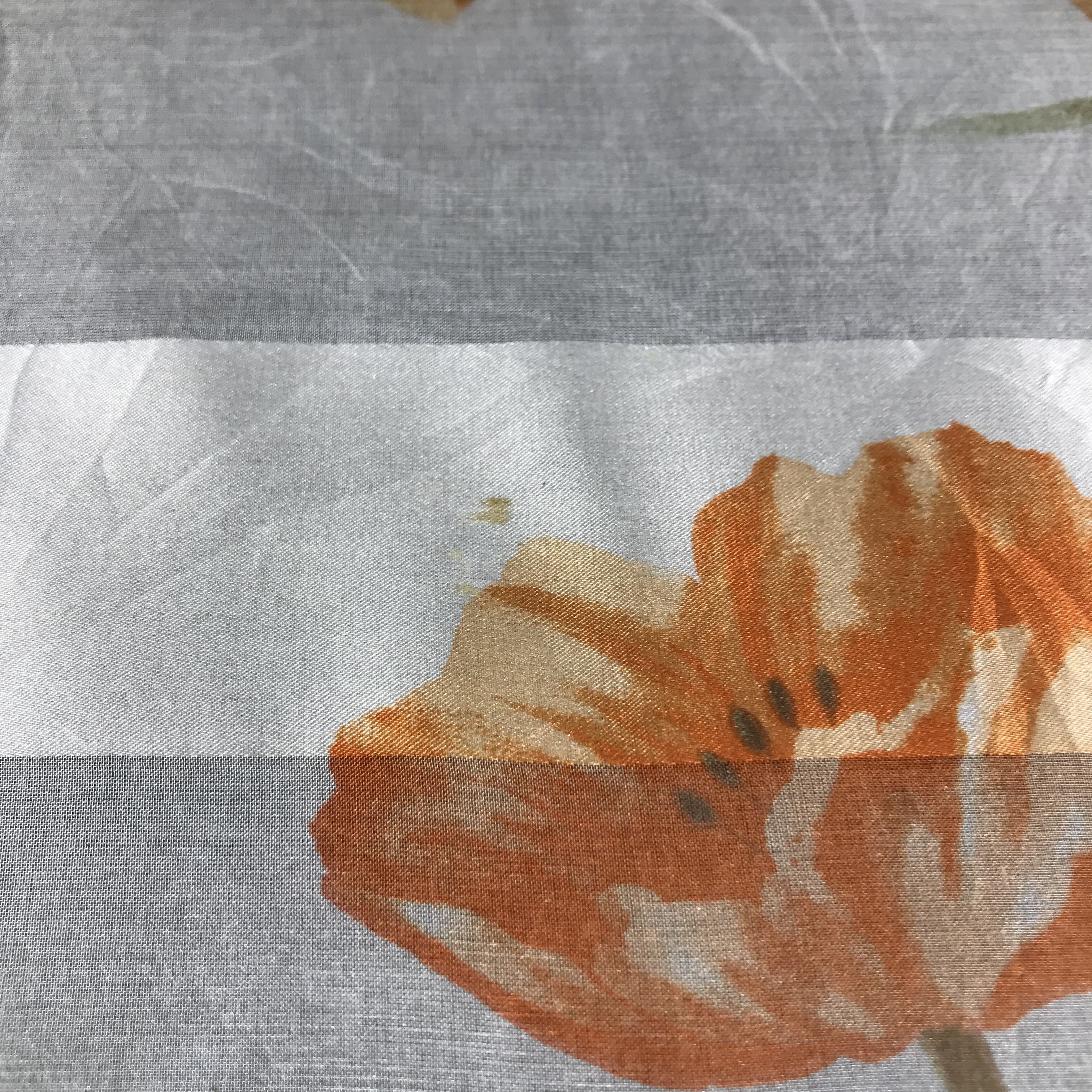 Pierre Cardin Pierre Cardin Floral Slit Thread Silk Scarf M229 Size ONE SIZE - 5 Thumbnail