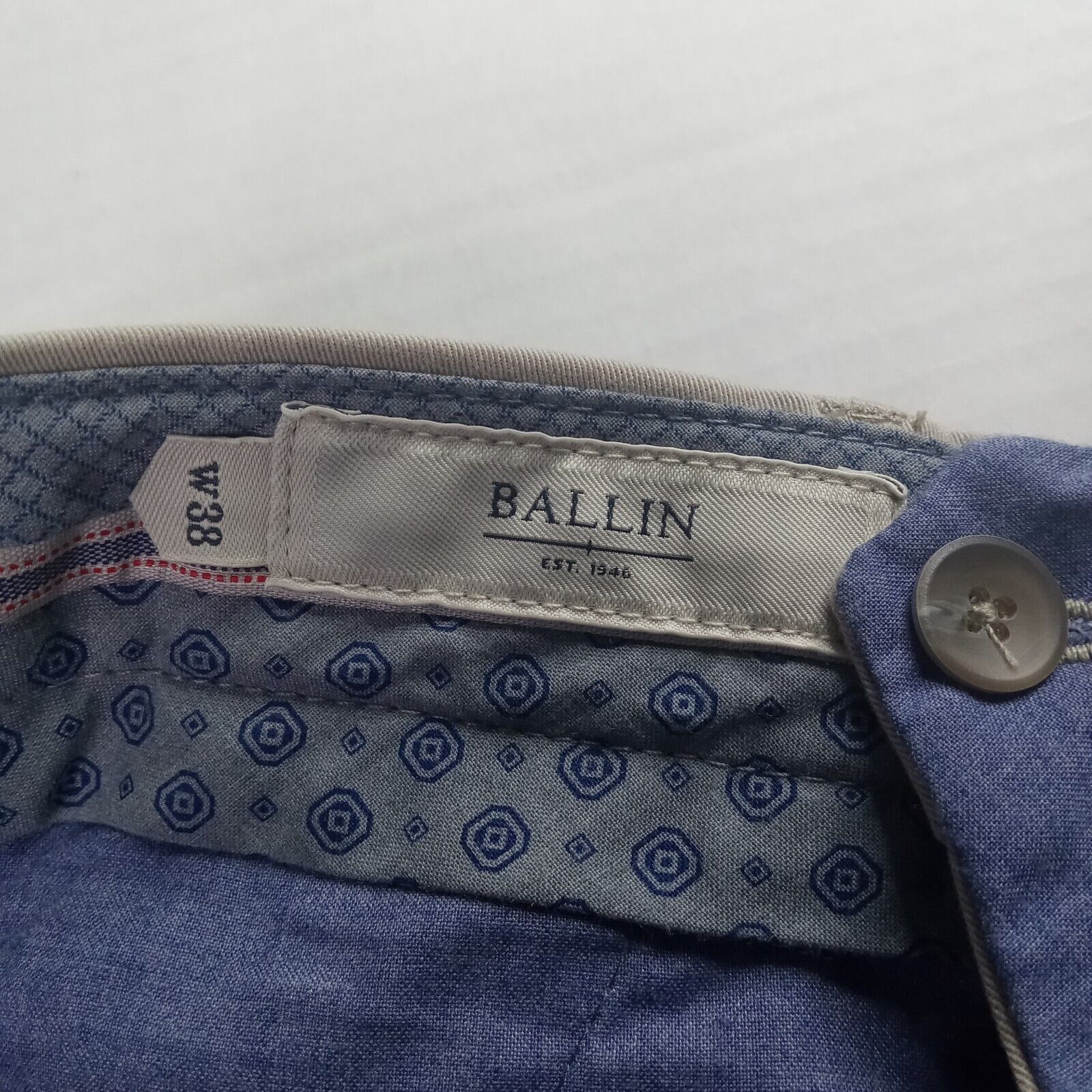 & Other Stories Ballin Relaxed Supima Twill Pants Men's 38x35 Stone Pleated Size US 38 / EU 54 - 6 Thumbnail