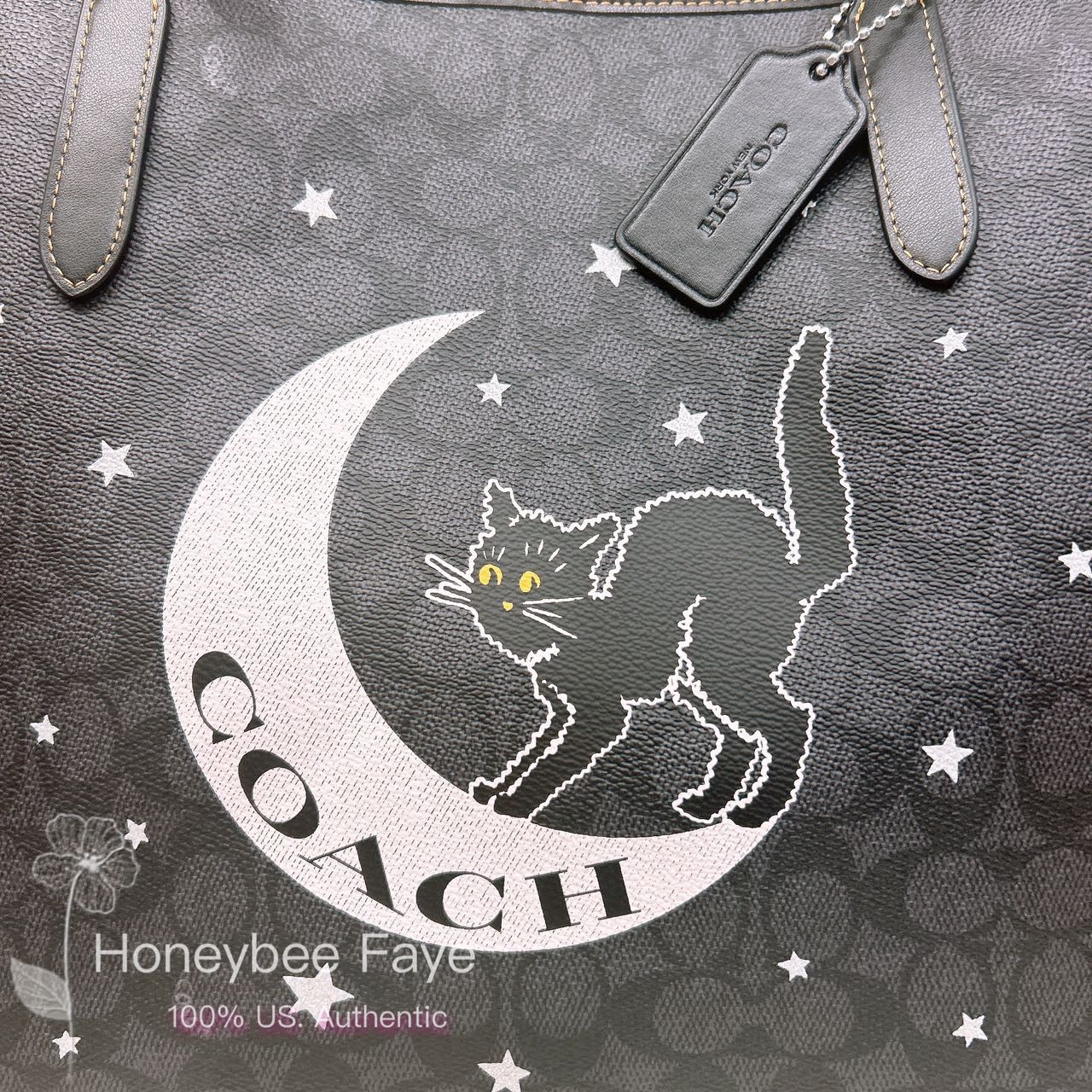 Coach City Tote In Signature Canvas With Halloween Graphic CW451 Size ONE SIZE - 3 Thumbnail